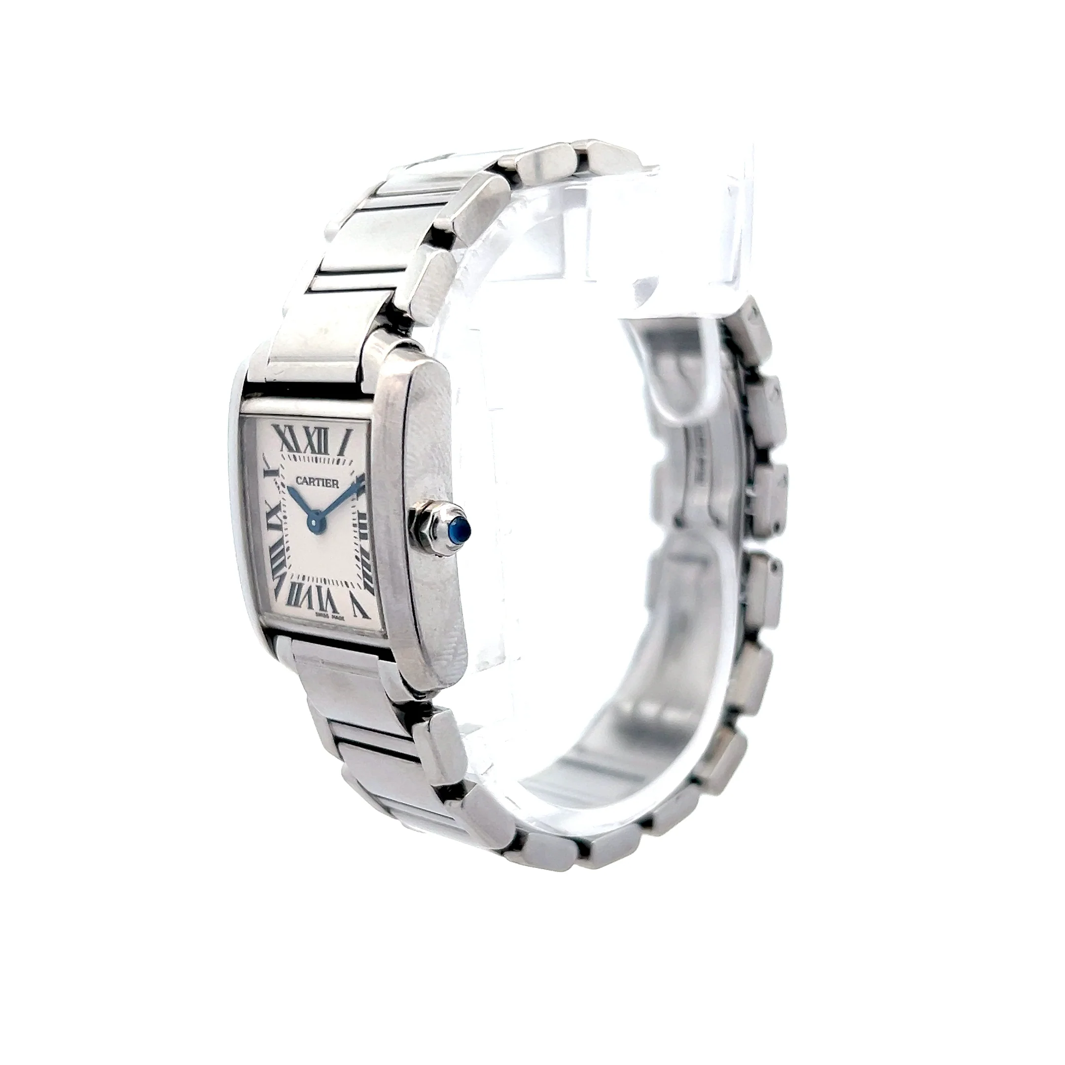 Cartier Tank Francaise Ladies Watch 2384 Stainless Steel - Image 2