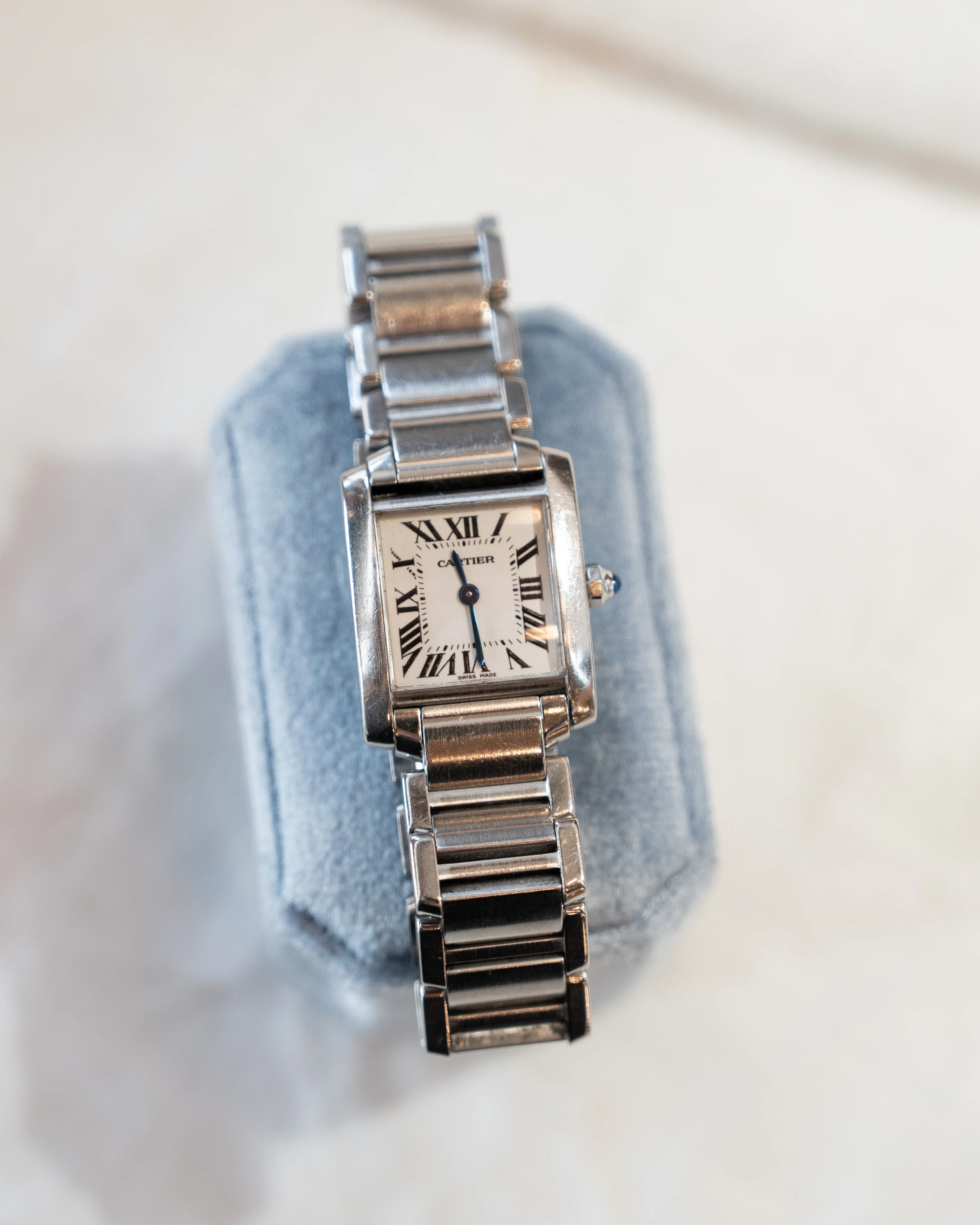 Cartier Tank Francaise Ladies Watch 2384 Stainless Steel - Image 6