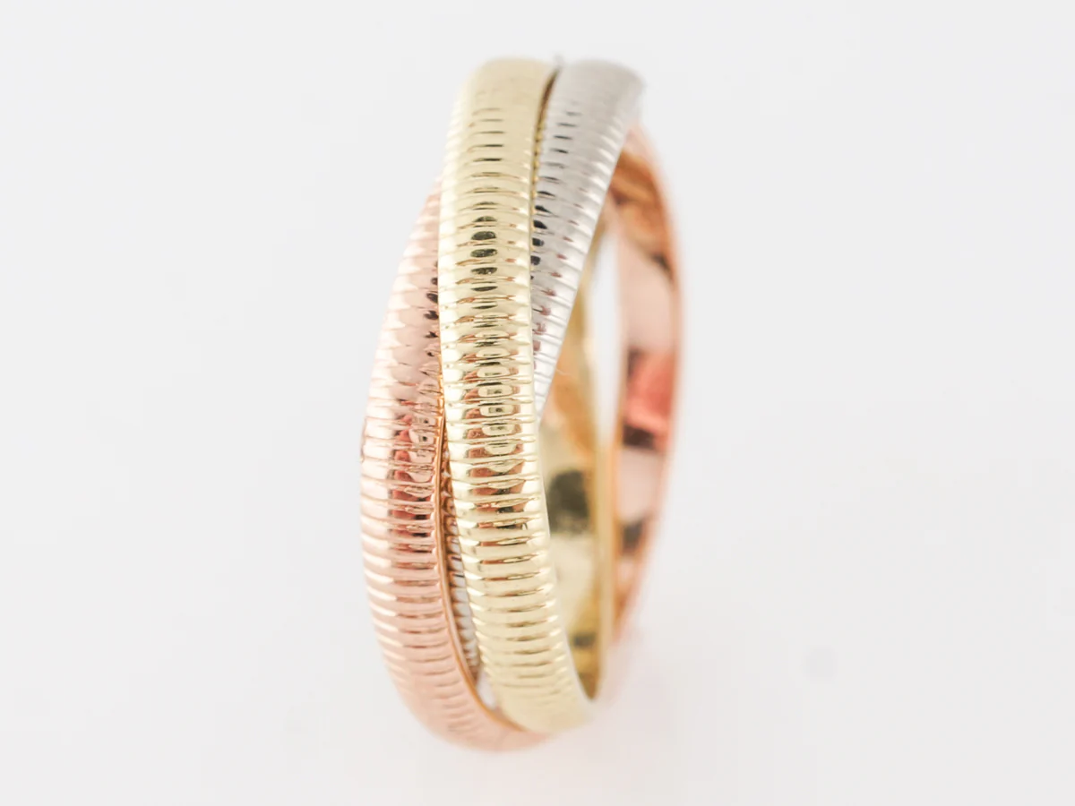 Cartier Trinity Roll Ring in 18k Yellow, White, & Rose Gold - Image 5