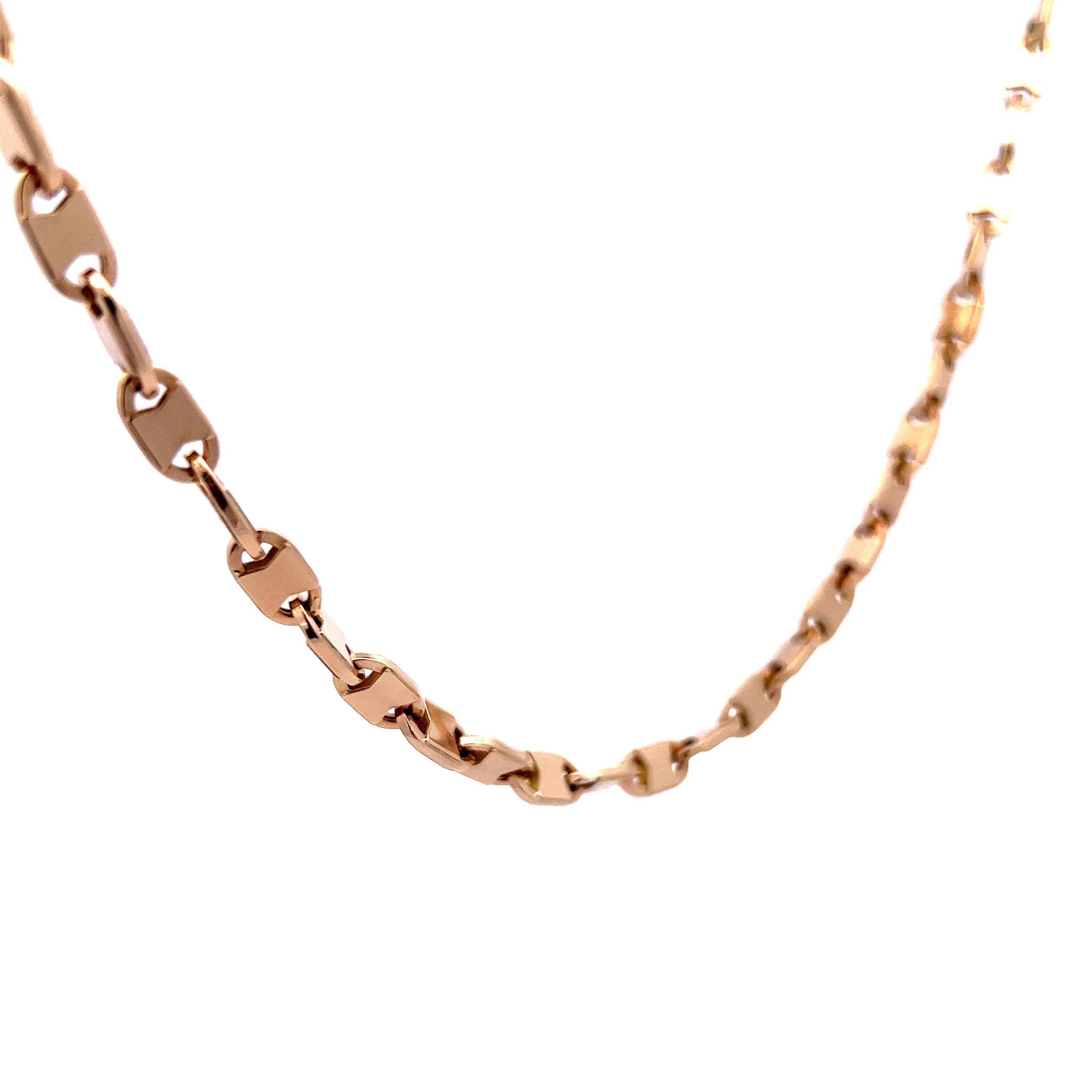 22" Mariner Chain Link Necklace in 14k Yellow Gold - Image 3