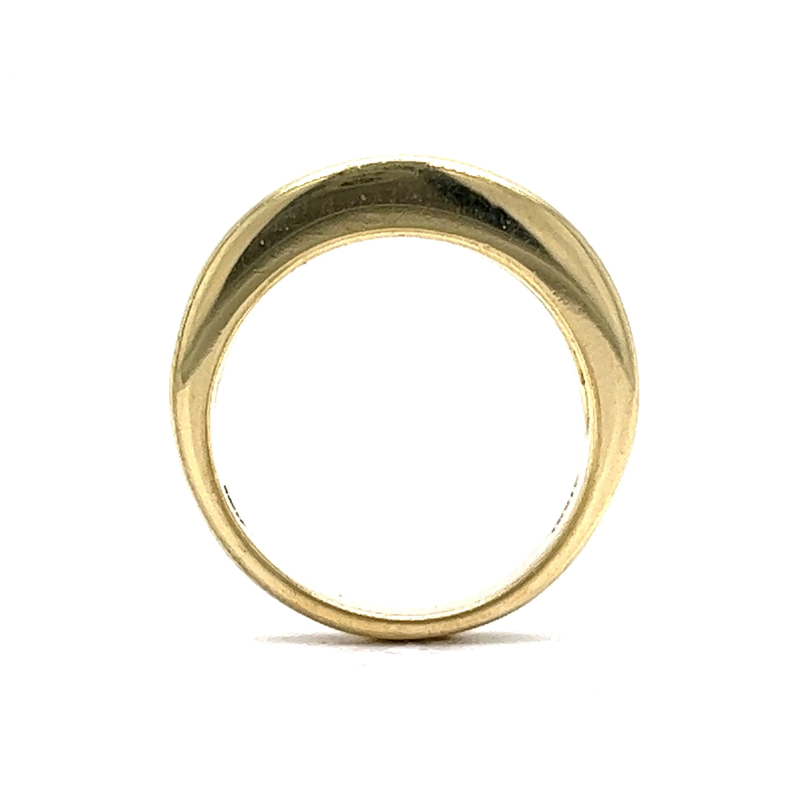 Channel Set Baguette Cut Diamond Stacking Ring in 18k Yellow Gold - Image 4