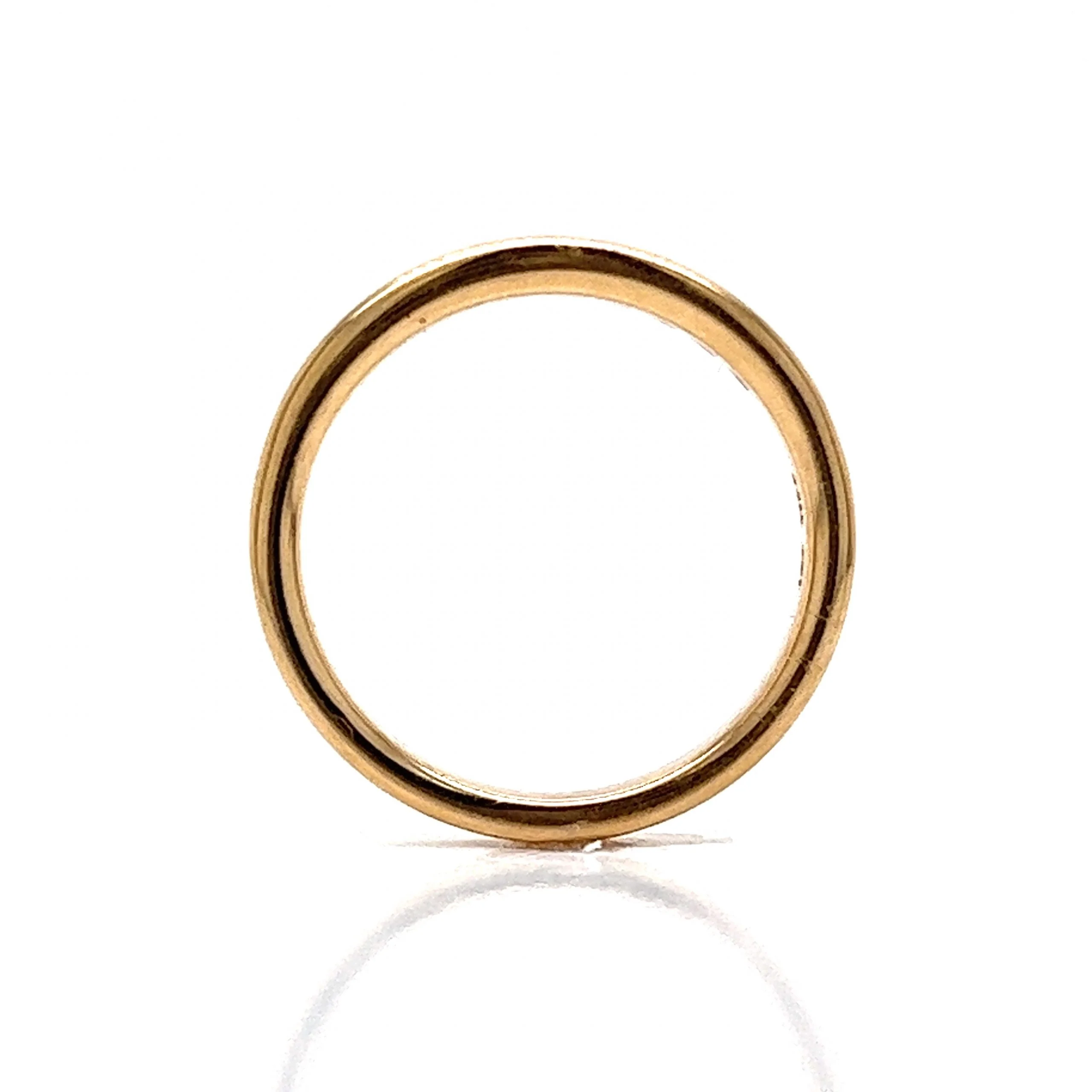 Channel Set Princess Cut Diamond Band in 14k Yellow Gold - Image 4