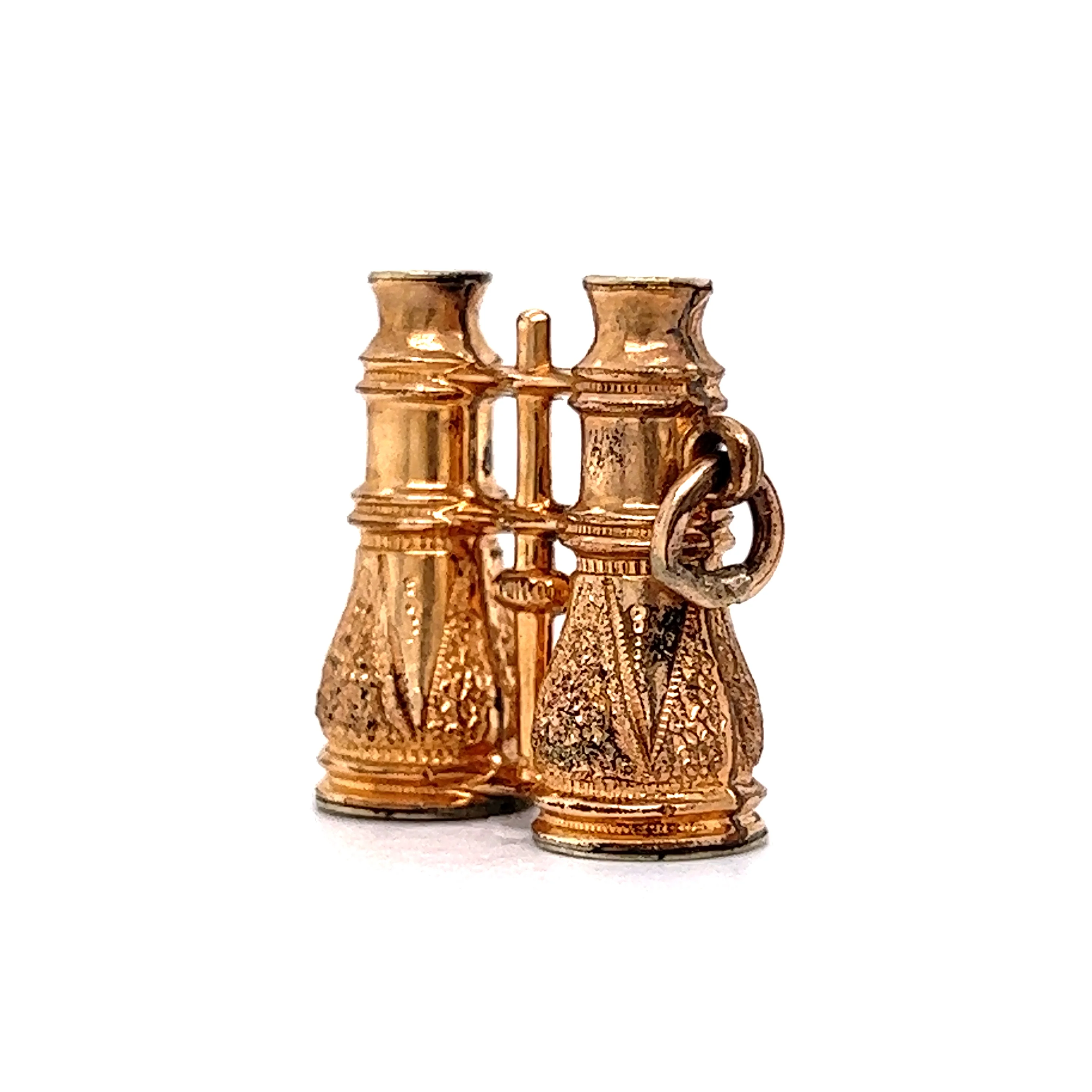 Charm Modern Binoculars in 14k Yellow Gold Fill - Image 2