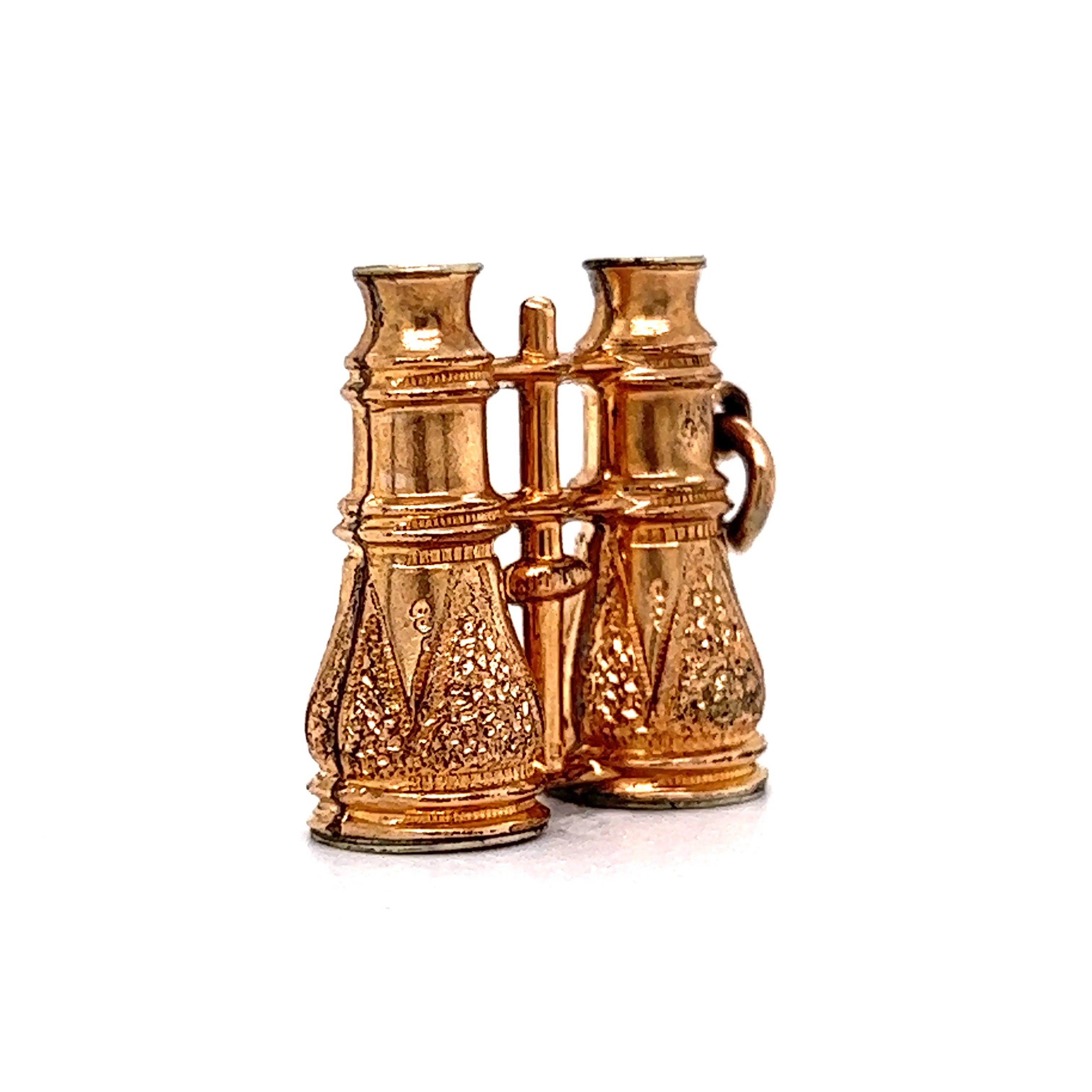 Charm Modern Binoculars in 14k Yellow Gold Fill - Image 3