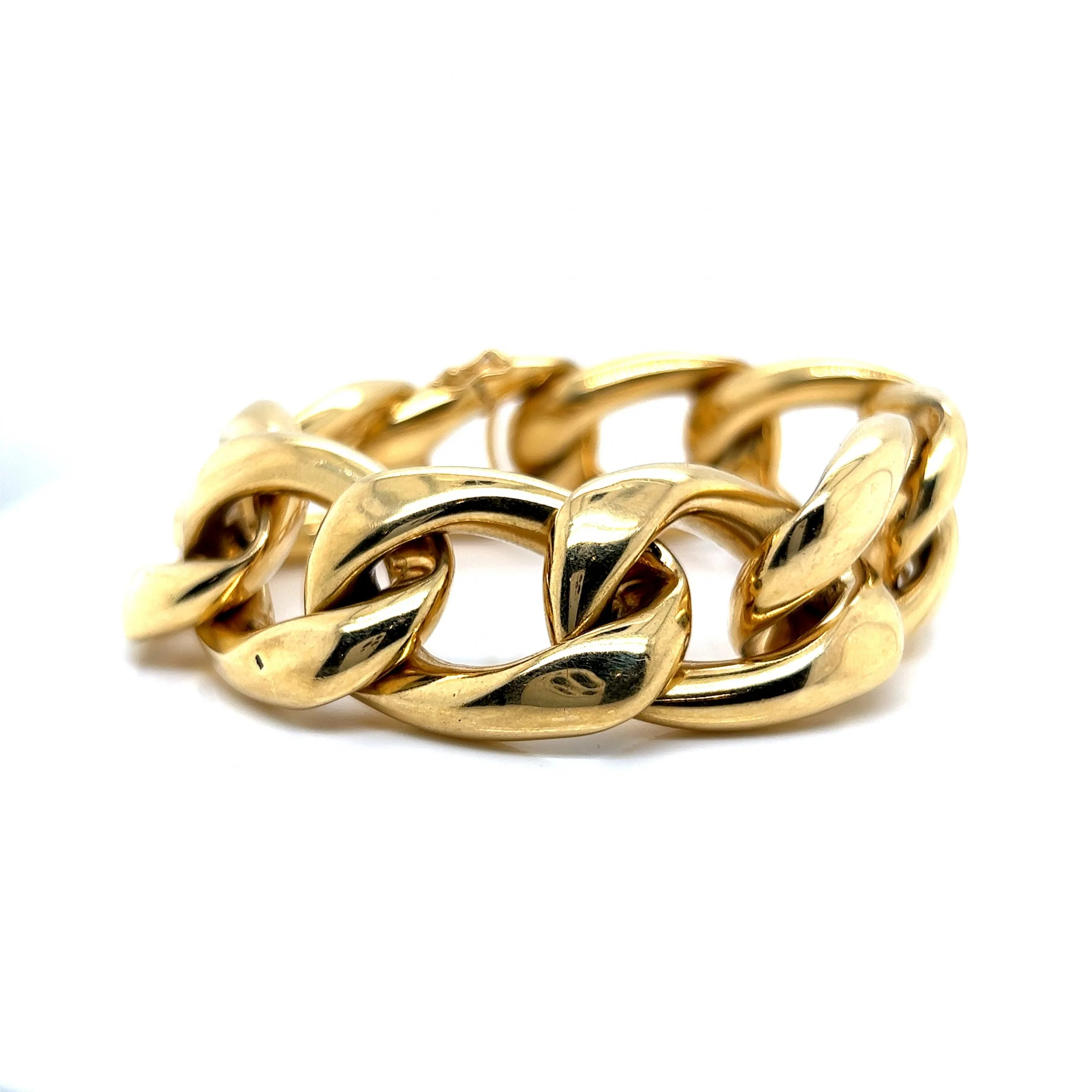 Chunky Open Link Bracelet in 18k Yellow Gold - Image 2