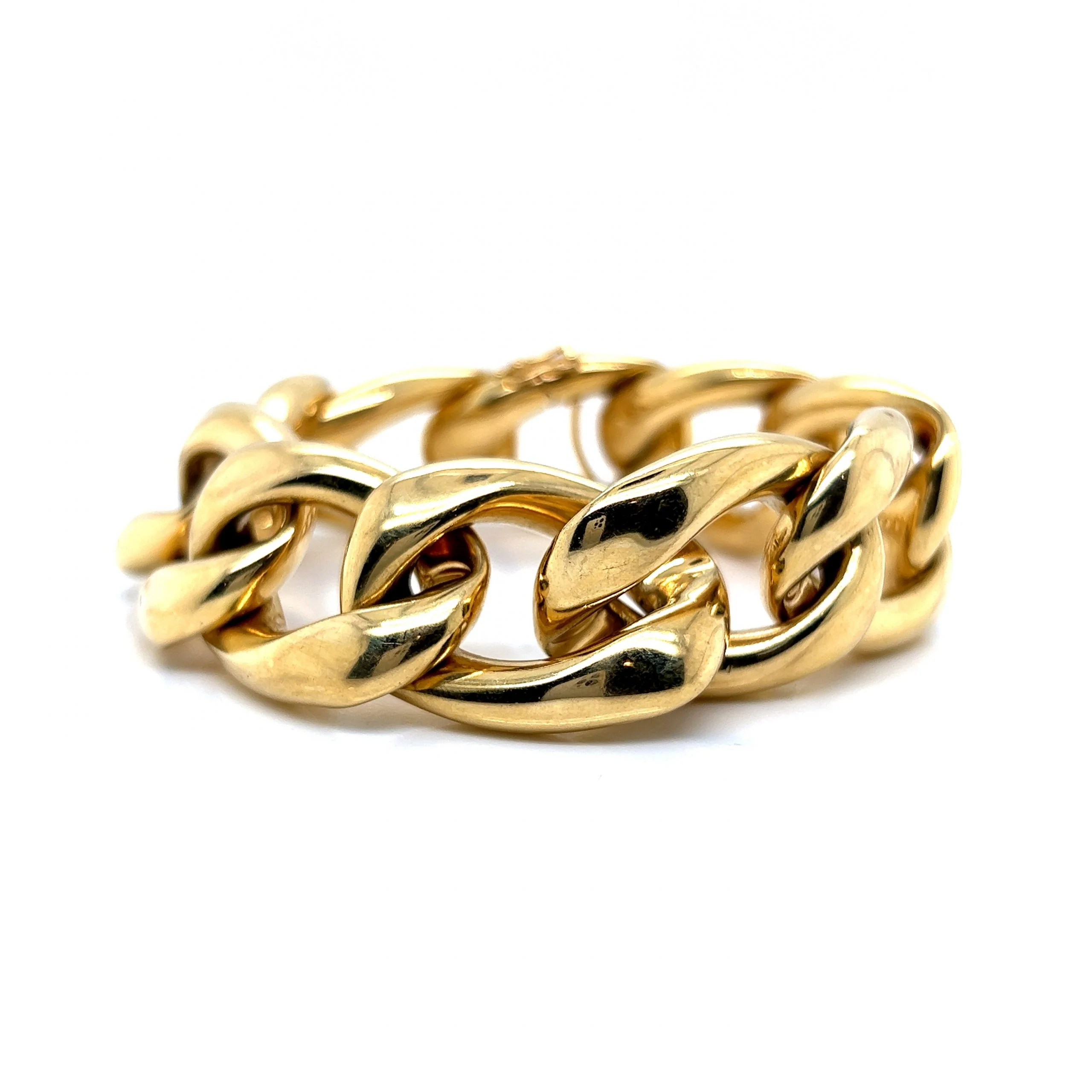 Chunky Open Link Bracelet in 18k Yellow Gold - Image 3