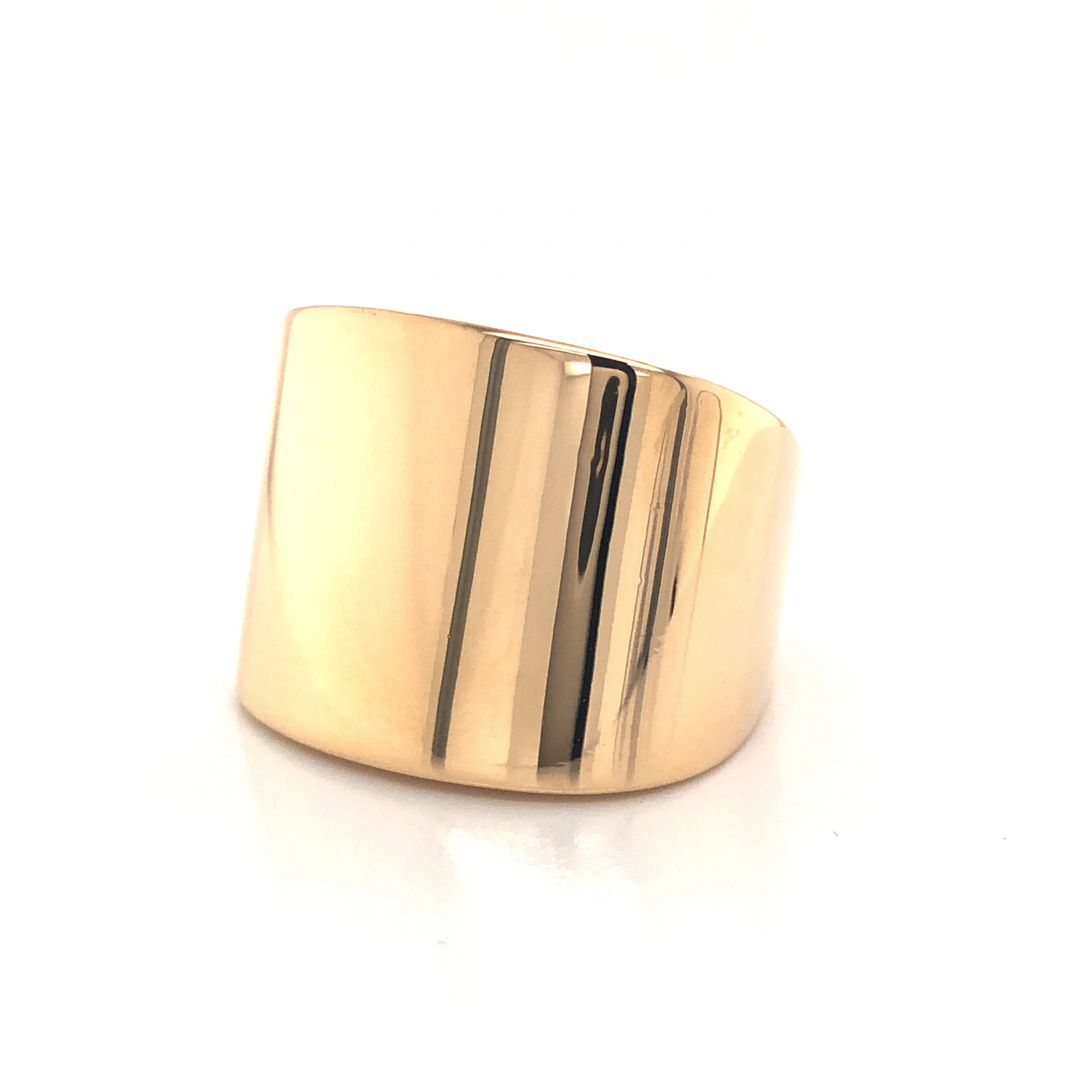 Chunky Yellow Gold Cocktail Ring in 14k - Image 2