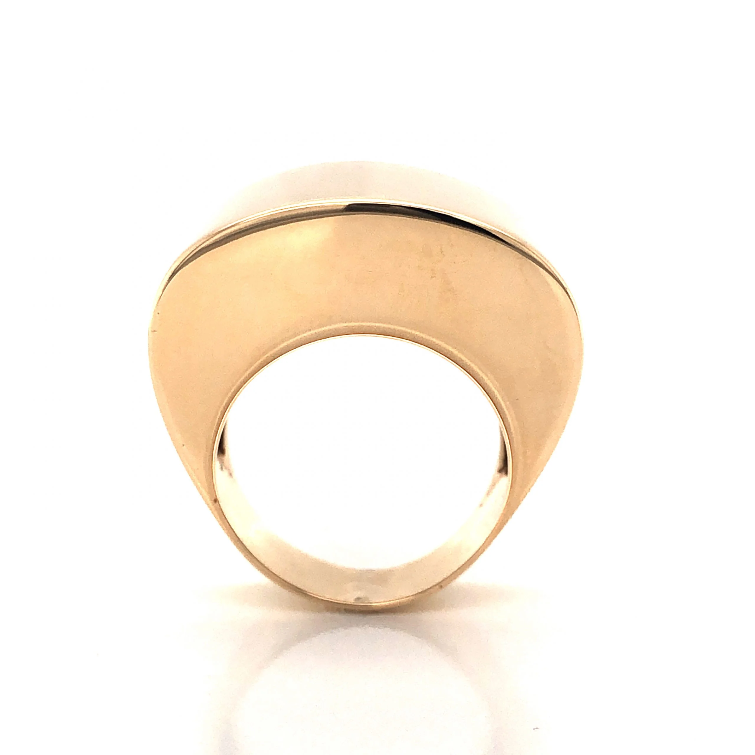 Chunky Yellow Gold Cocktail Ring in 14k - Image 4