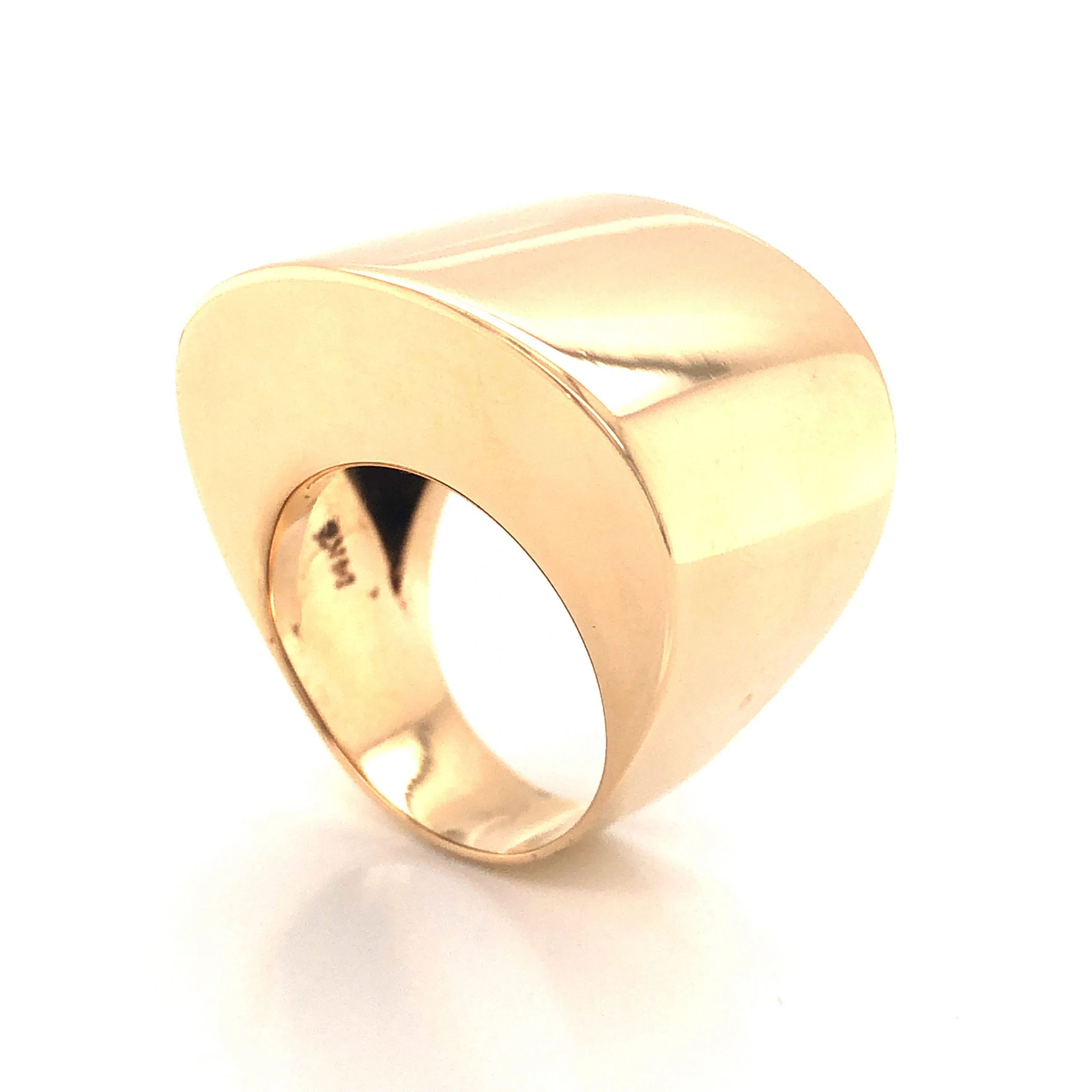 Chunky Yellow Gold Cocktail Ring in 14k - Image 5