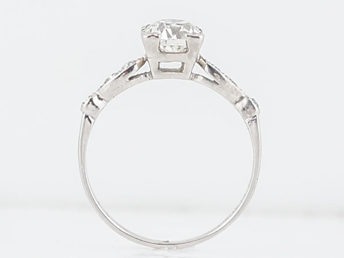 Classic 1930's European Diamond Engagement Ring - Image 4