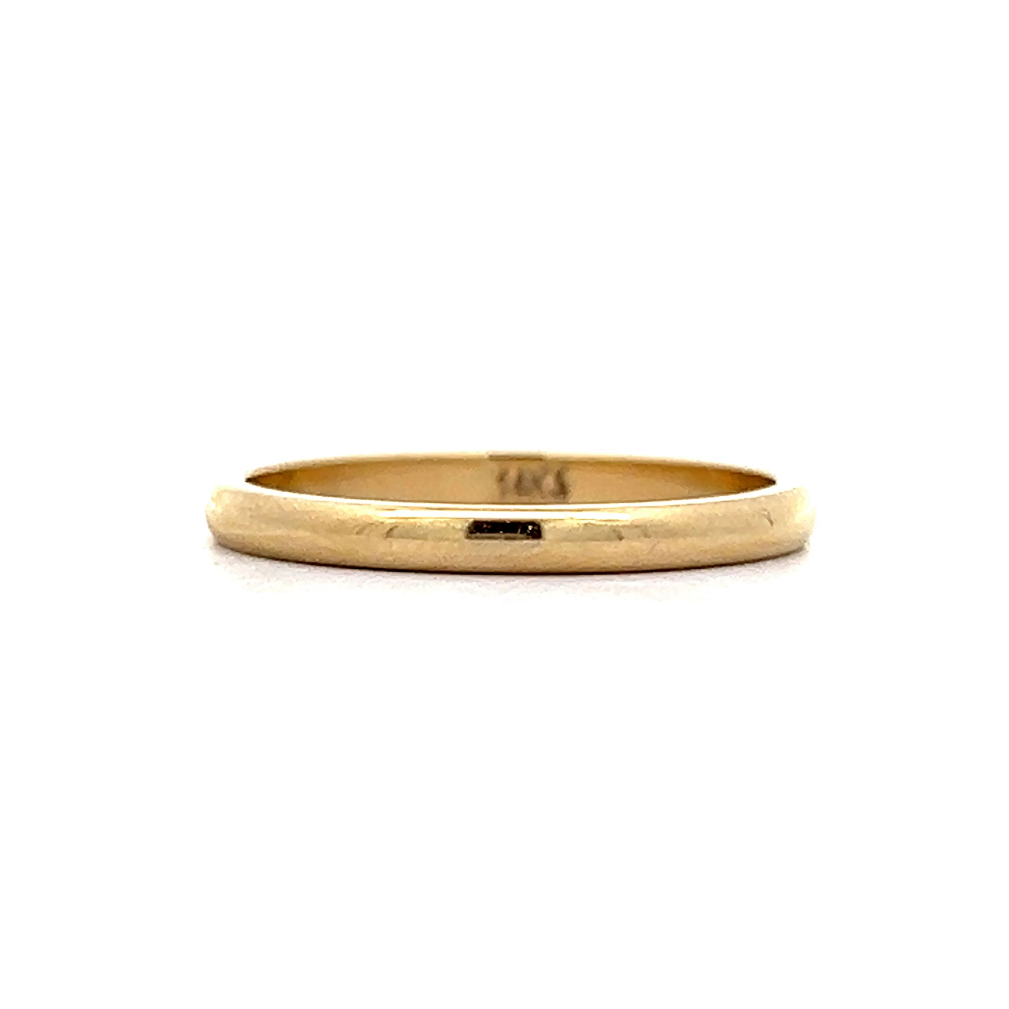 Classic 2mm Wedding Band in 14k Yellow Gold