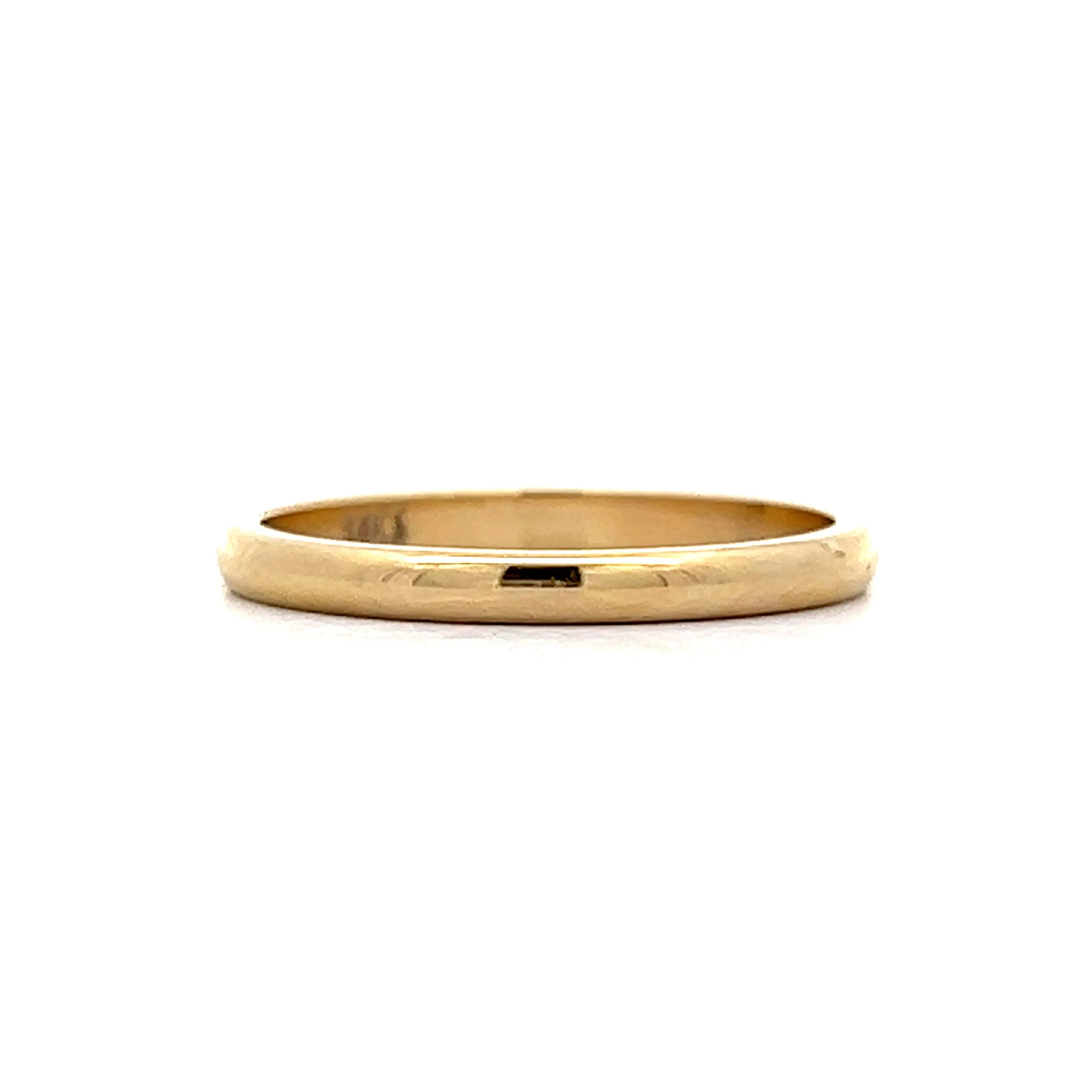 Classic 2mm Wedding Band in 14k Yellow Gold - Image 2
