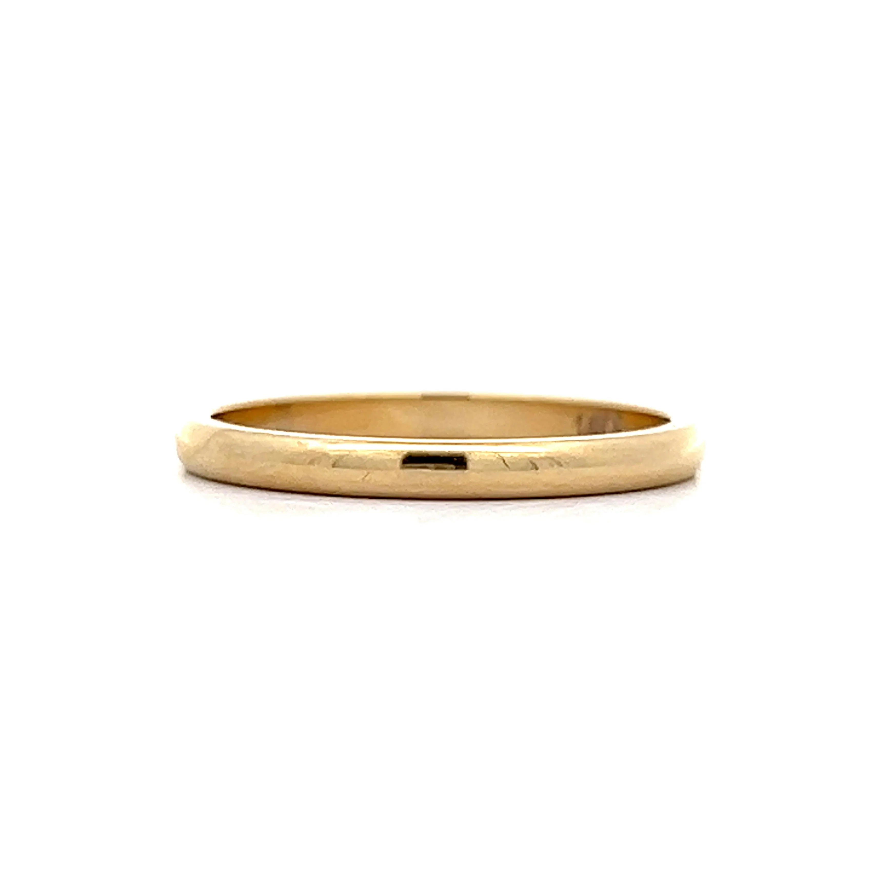 Classic 2mm Wedding Band in 14k Yellow Gold - Image 3