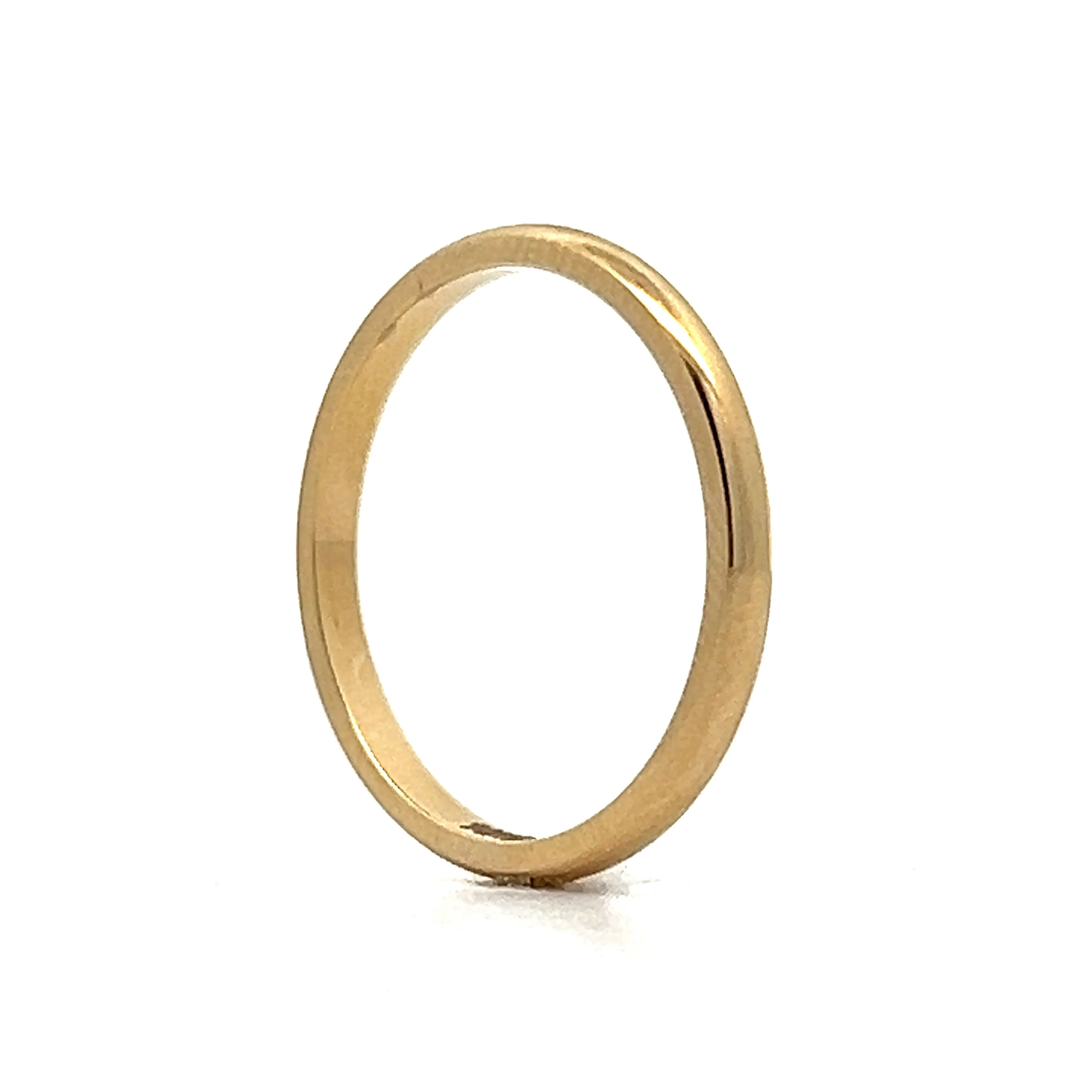 Classic 2mm Wedding Band in 14k Yellow Gold - Image 5