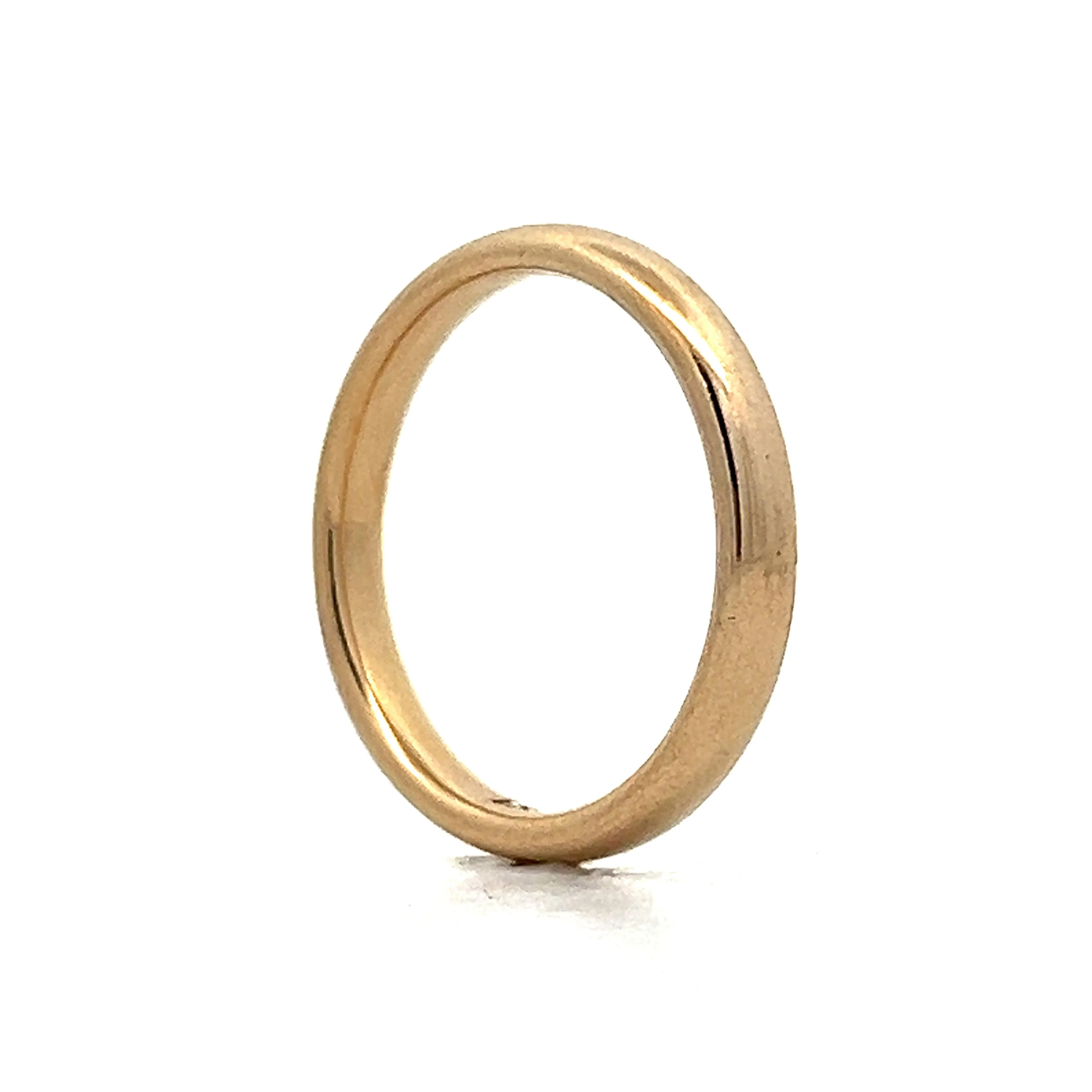 Classic 3mm Wedding Band in 14k Yellow Gold - Image 5