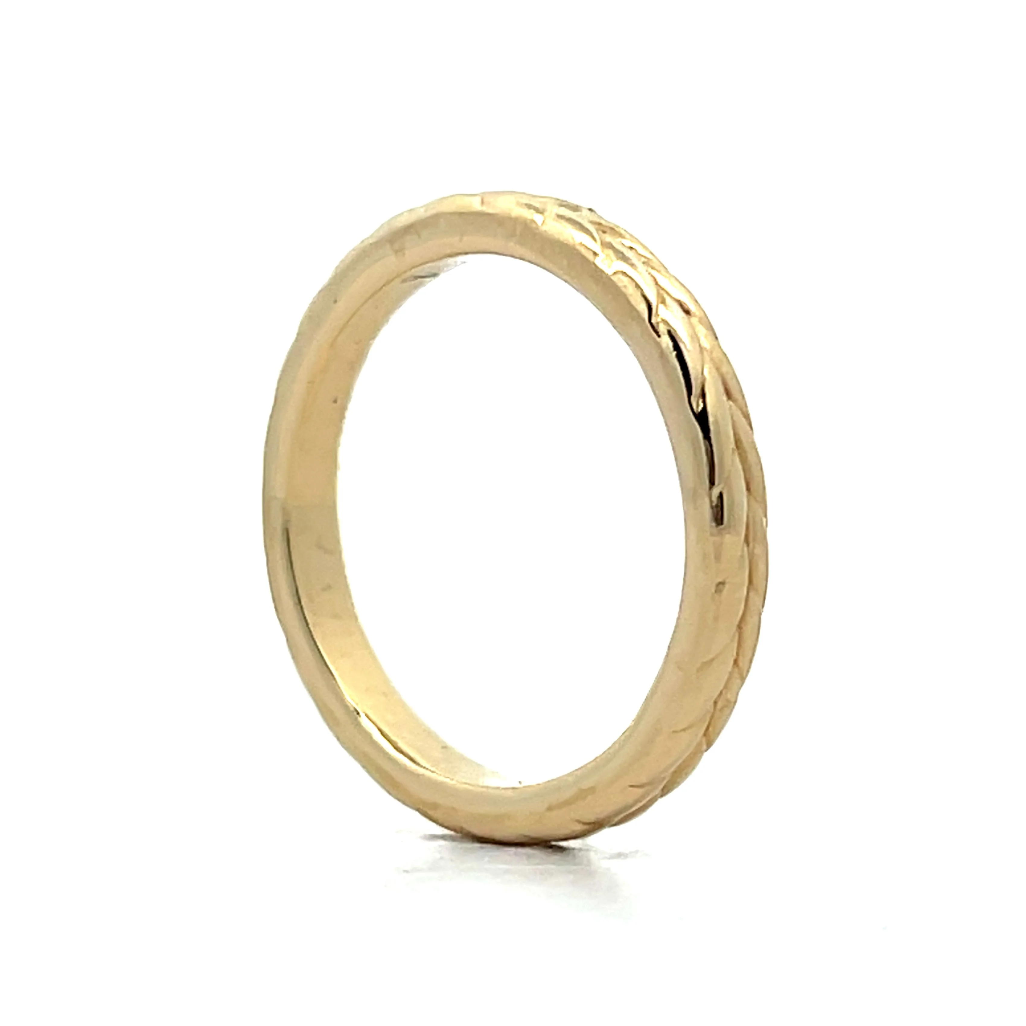 Classic Chevron Stacking Band in 14k Yellow Gold - Image 5