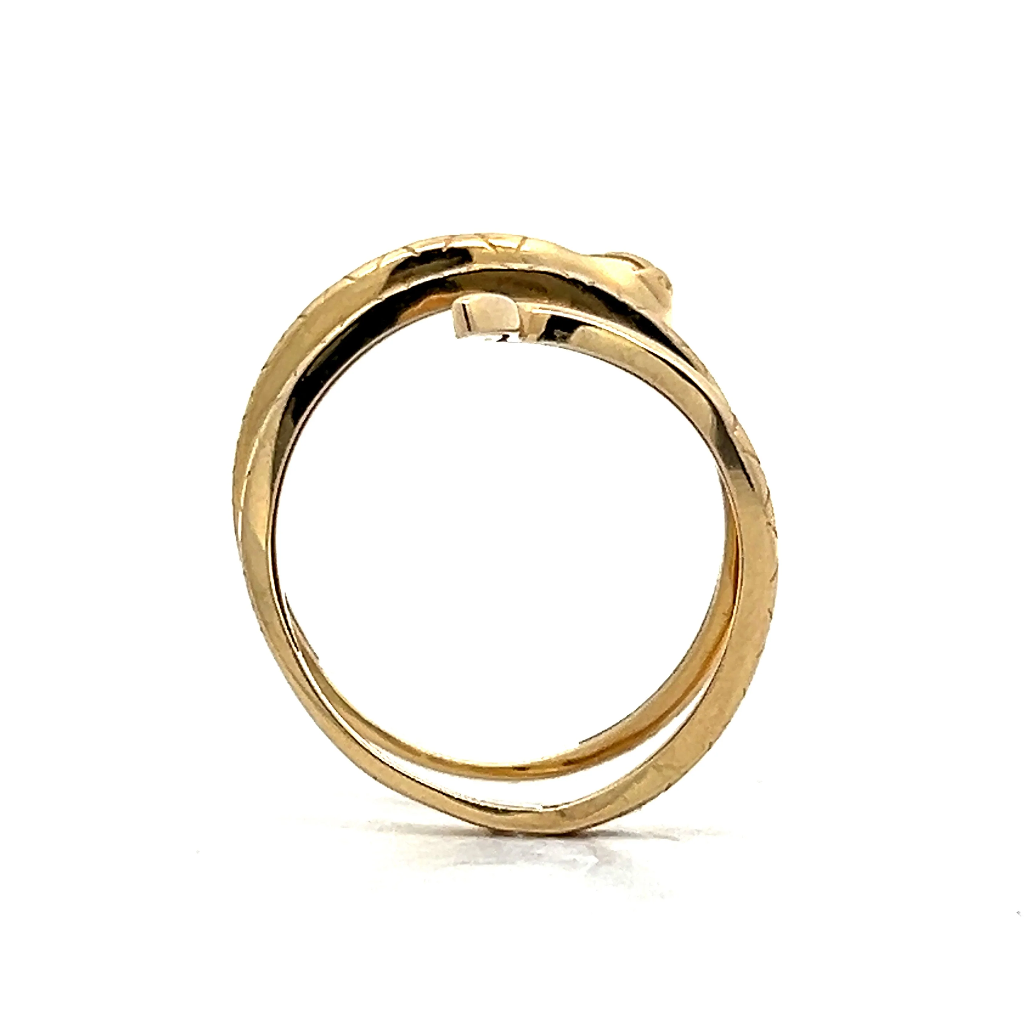 Classic Coiled Snake Ring in 14k Yellow Gold - Image 4