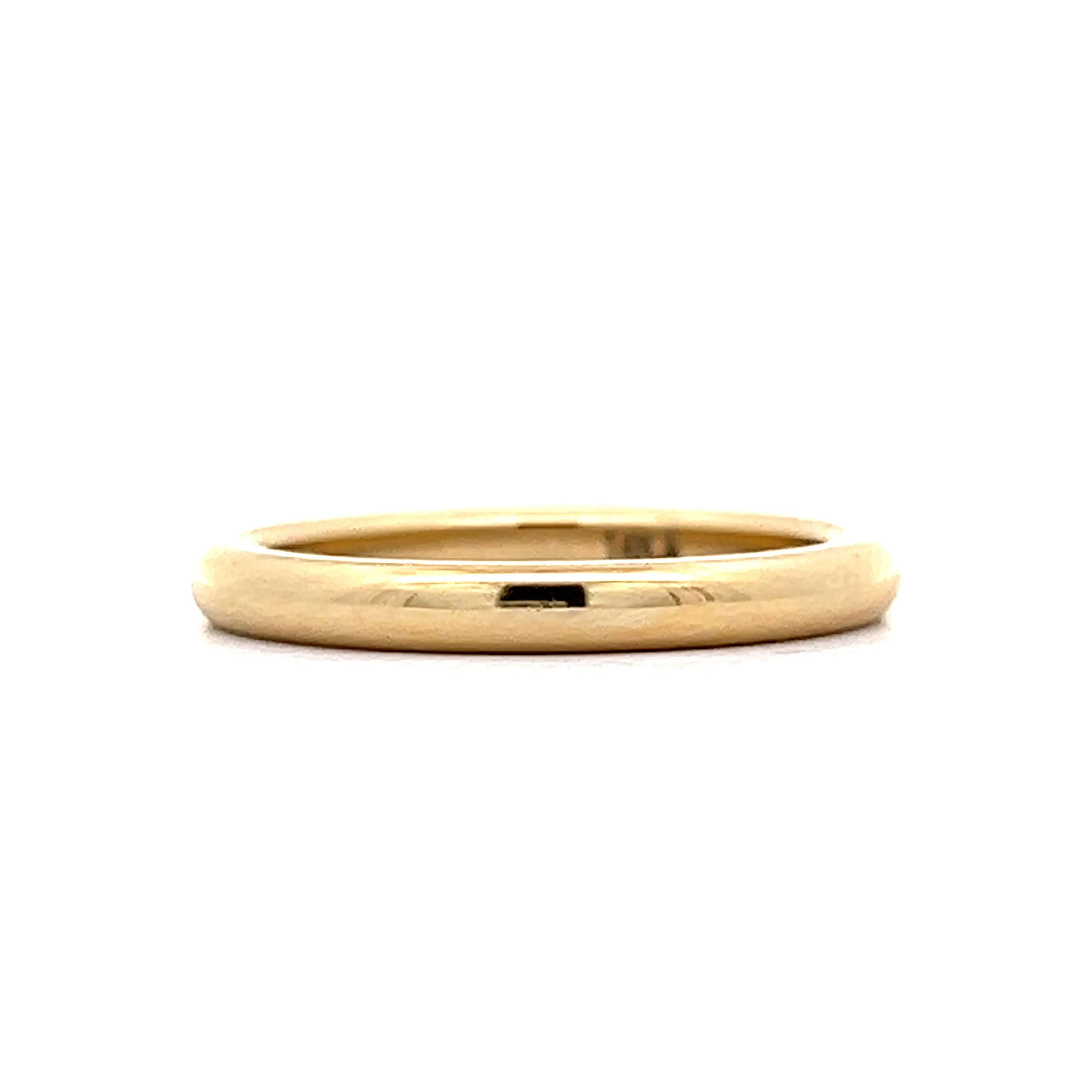 Classic Comfort Fit Wedding Band in 14k Yellow Gold - Image 2