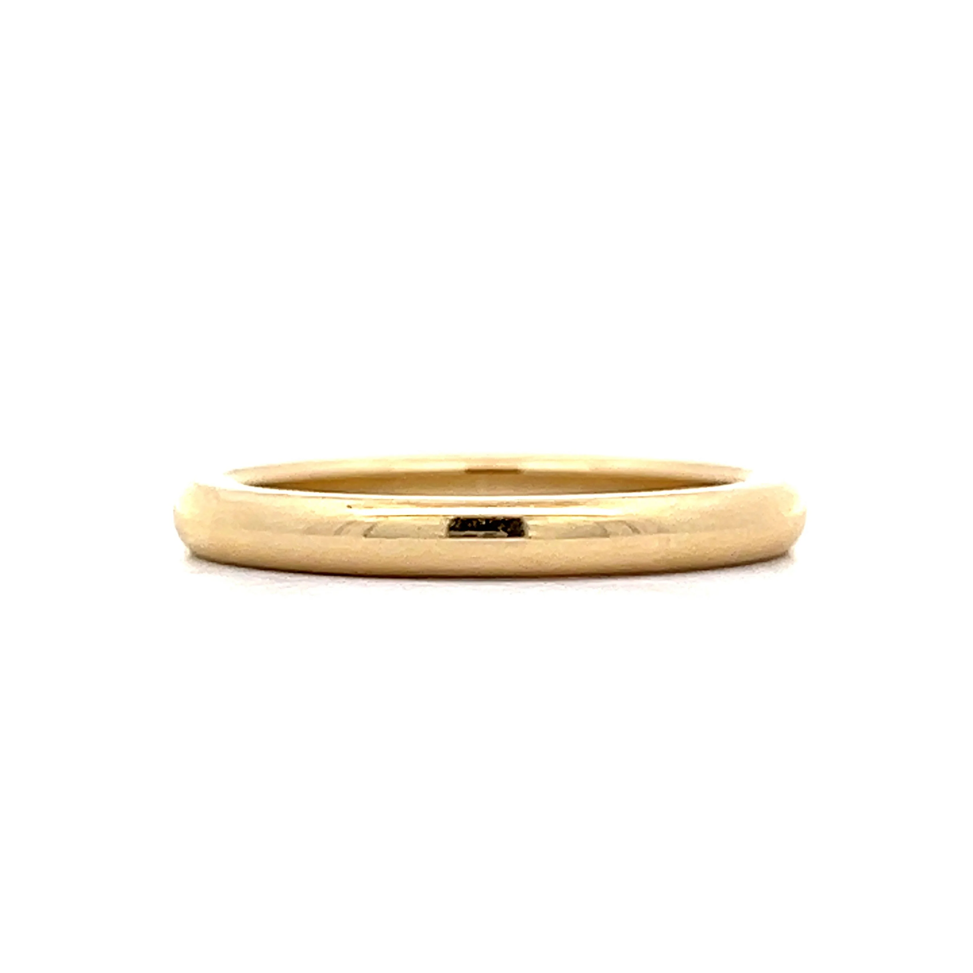 Classic Comfort Fit Wedding Band in 14k Yellow Gold - Image 3