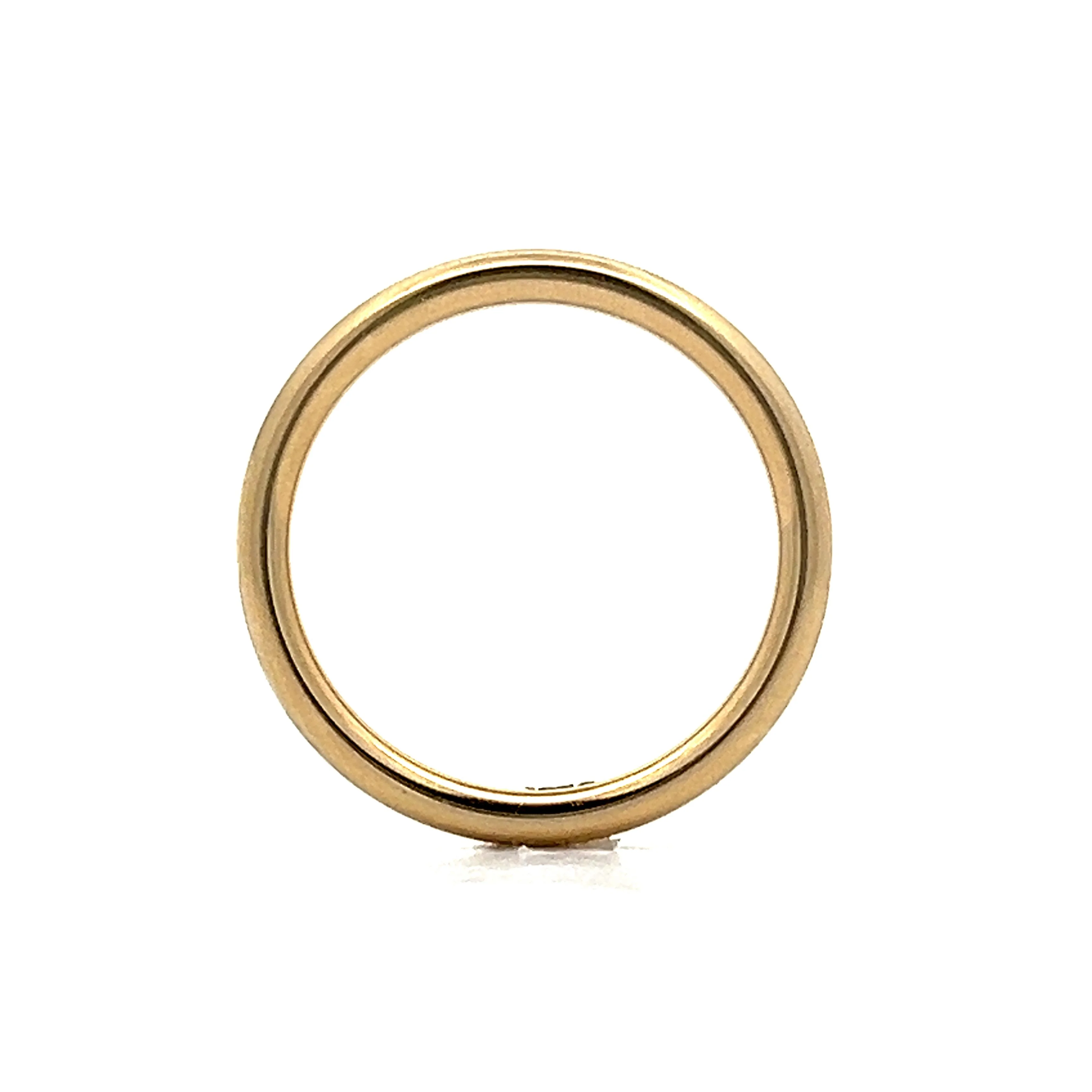 Classic Comfort Fit Wedding Band in 14k Yellow Gold - Image 4