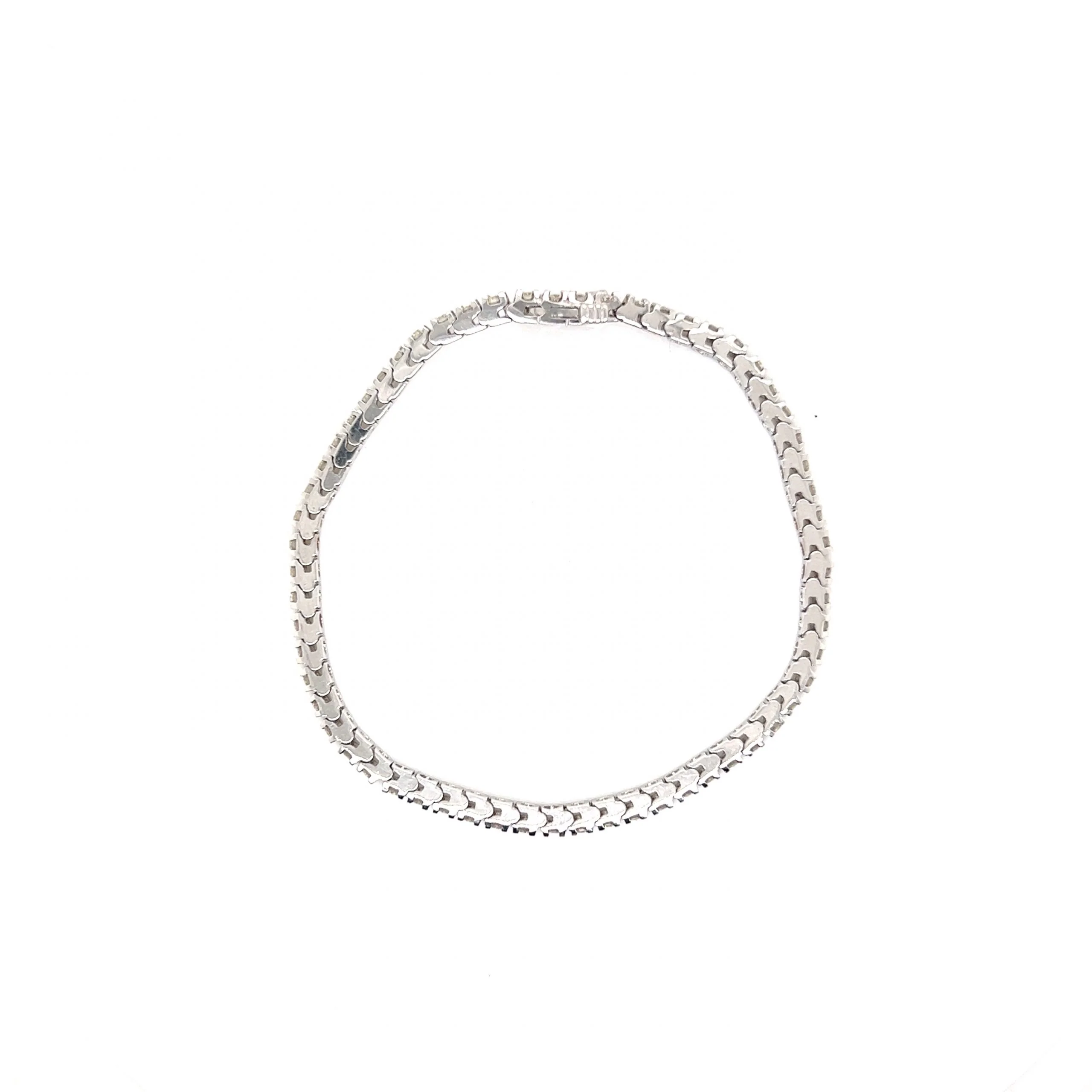 Classic Diamond Tennis Bracelet in 18k White Gold - Image 2
