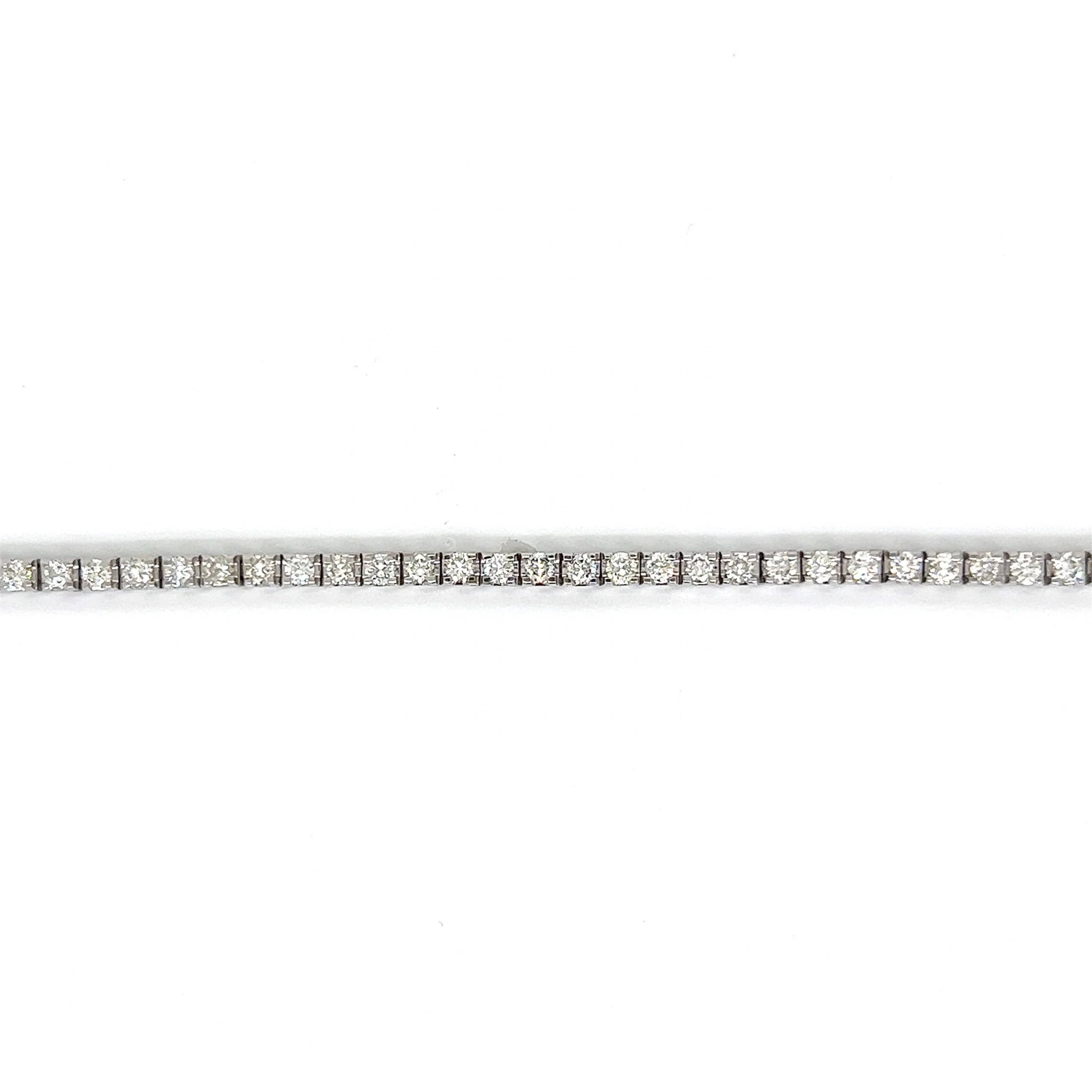 Classic Diamond Tennis Bracelet in 18k White Gold - Image 3