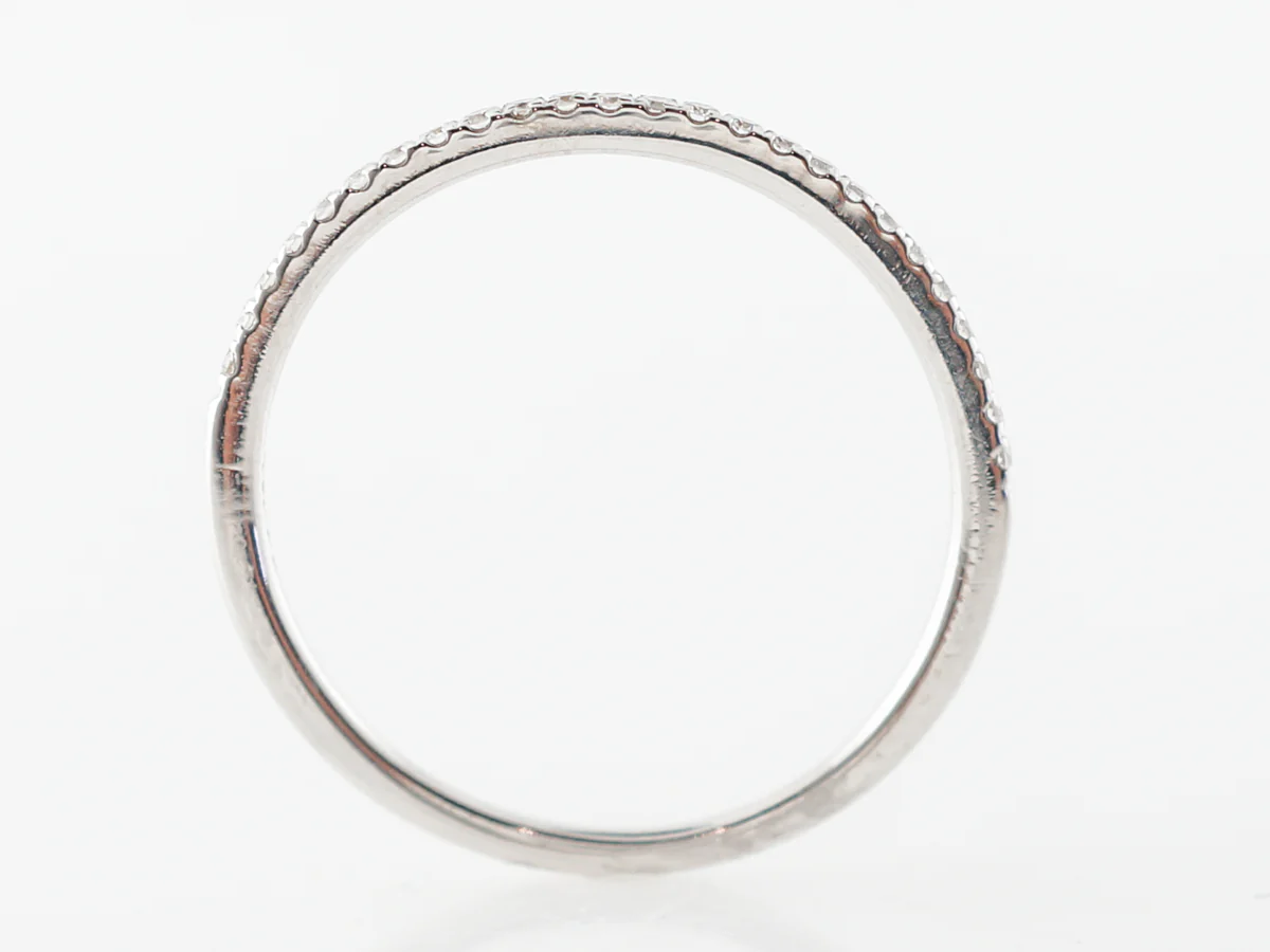 Classic Diamond Wedding Band in 14k White Gold - Image 4