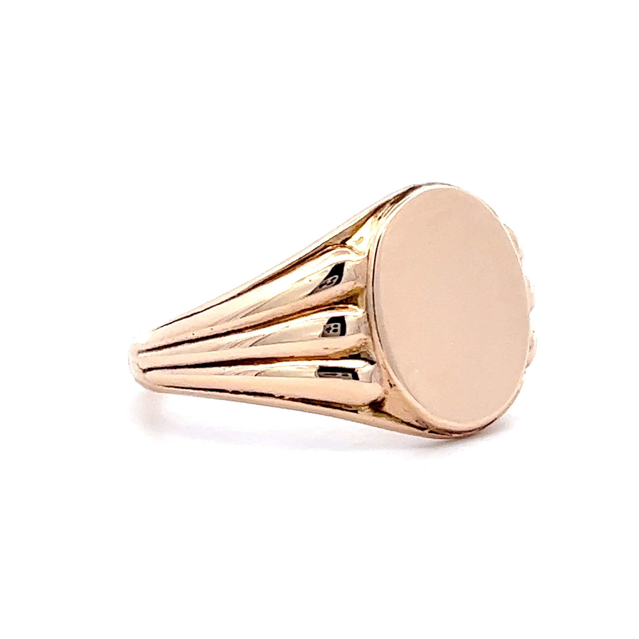 Men's Antique Victorian Signet Ring in 10k Yellow Gold - Image 3