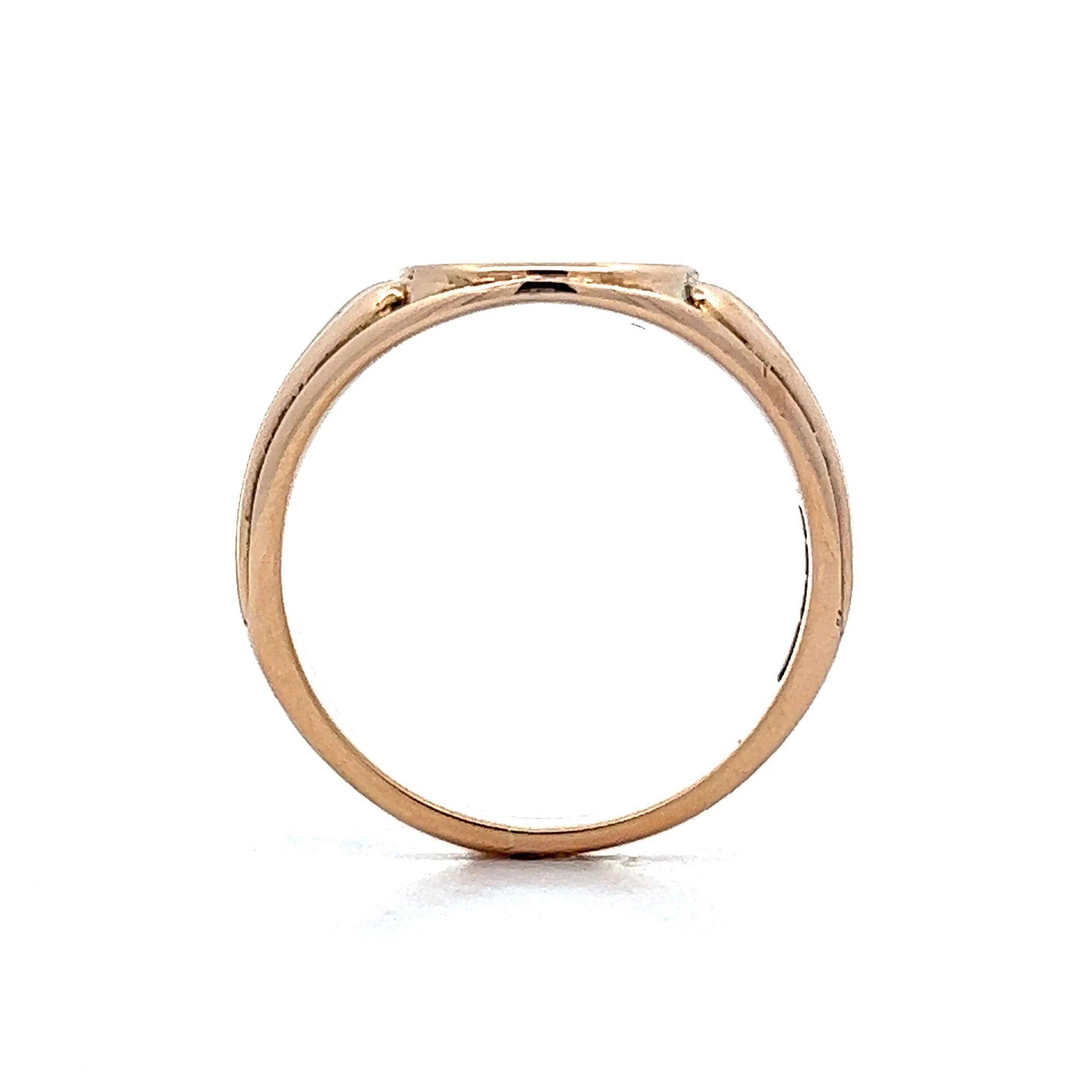 Men's Antique Victorian Signet Ring in 10k Yellow Gold - Image 4
