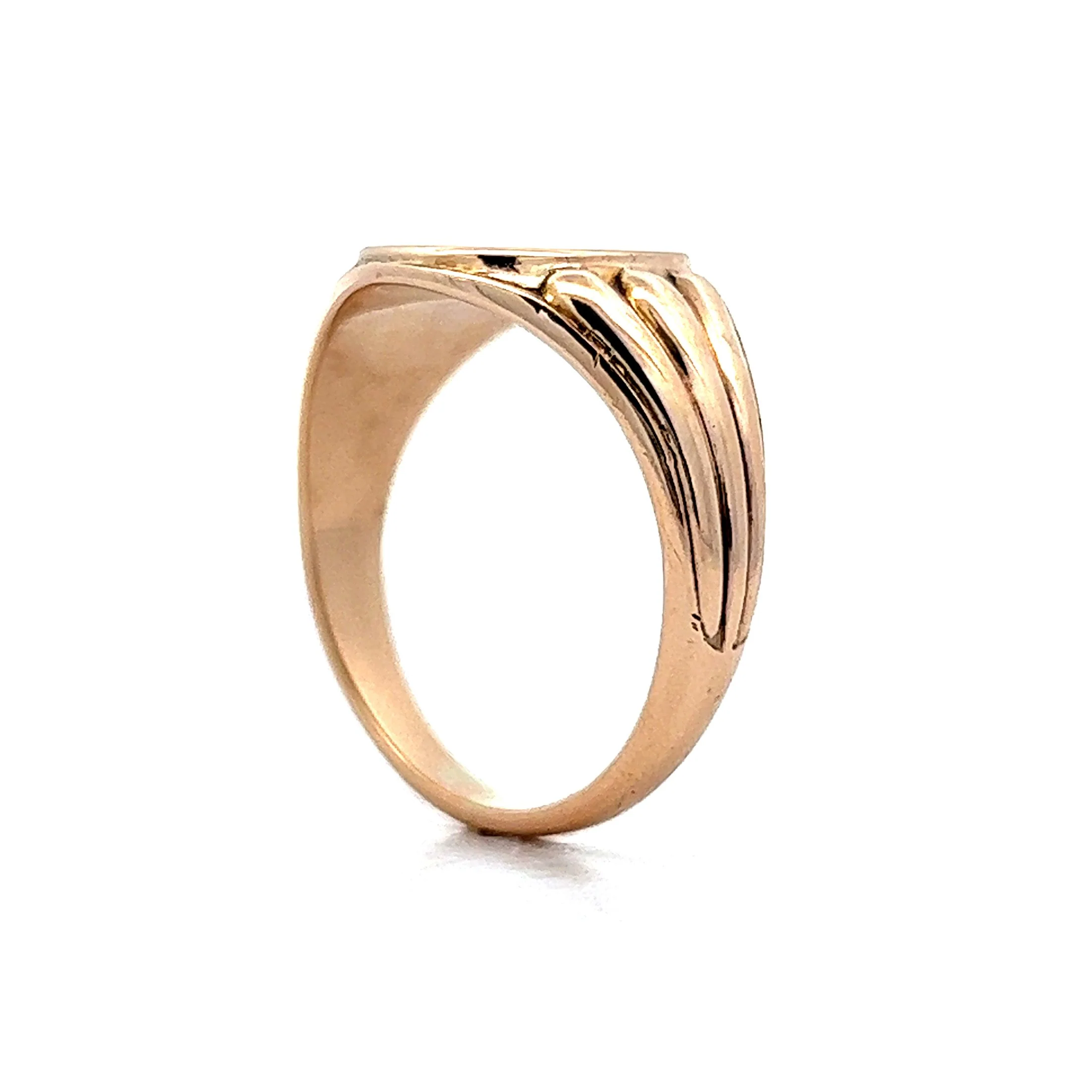 Men's Antique Victorian Signet Ring in 10k Yellow Gold - Image 5