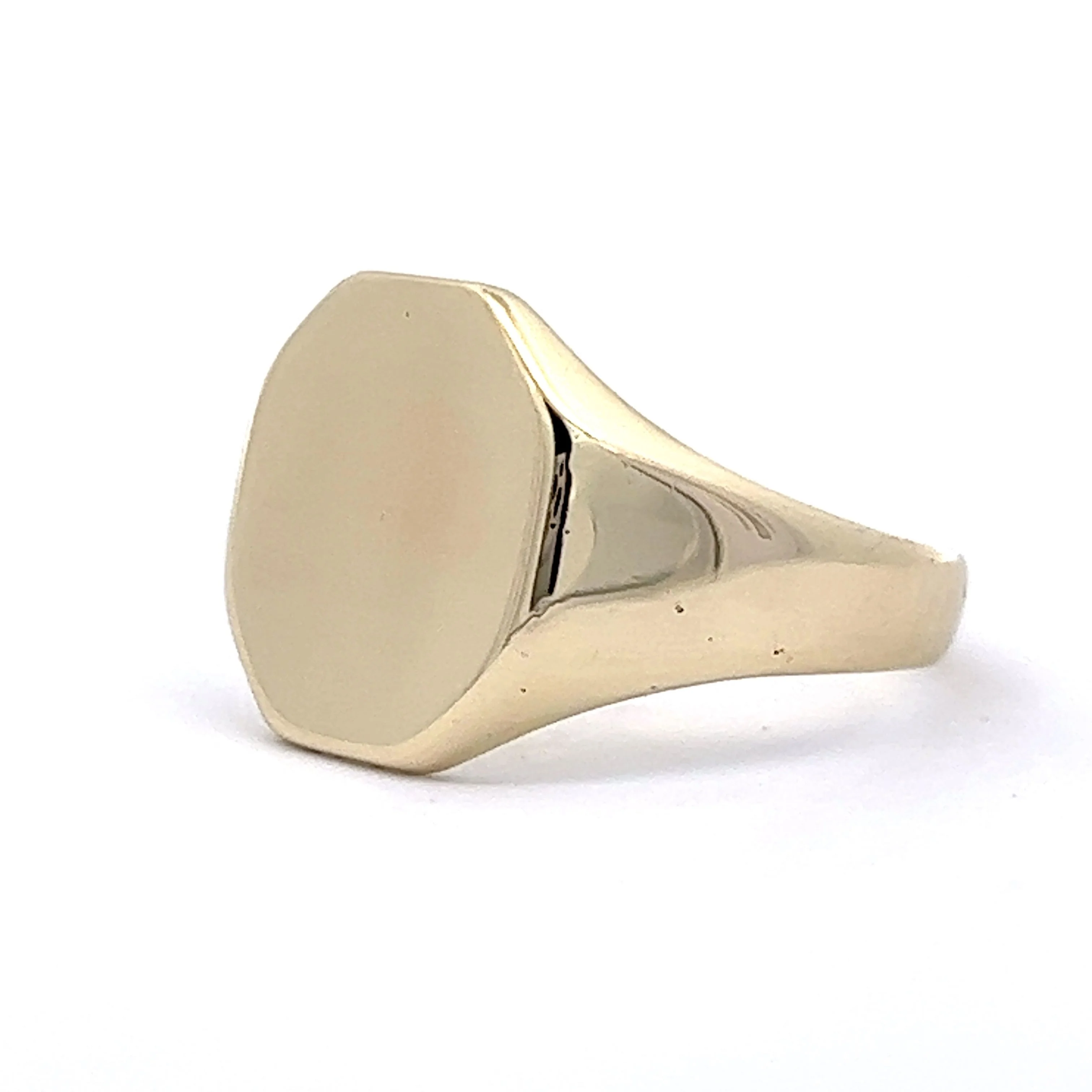 Vintage Mid-Century Signet Ring in 10k Yellow Gold - Image 2