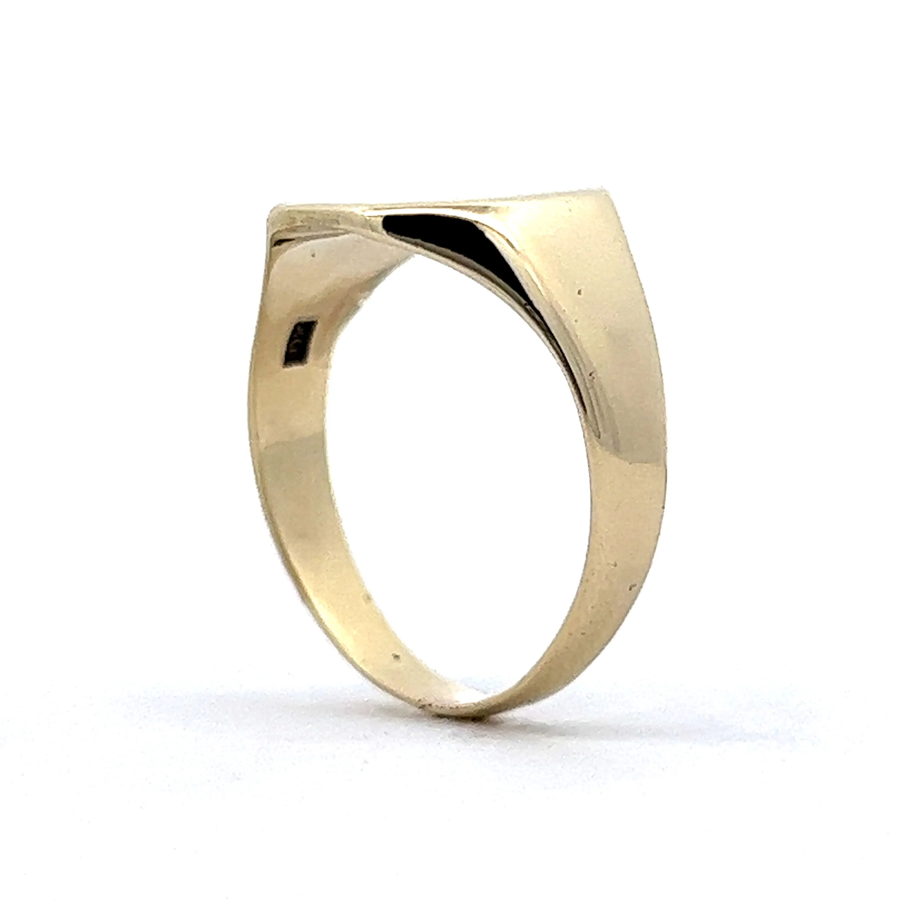 Vintage Mid-Century Signet Ring in 10k Yellow Gold - Image 5