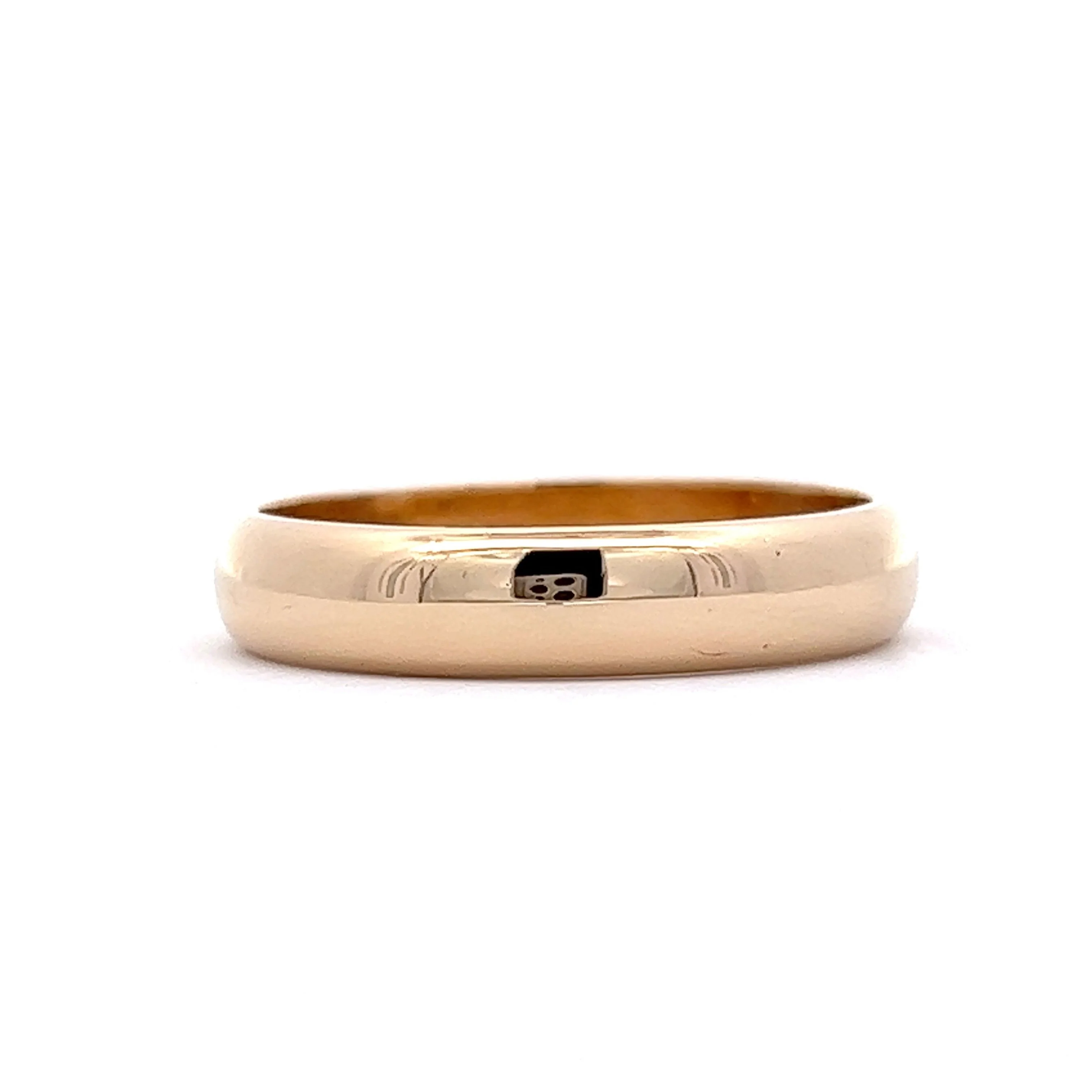 Vintage Men's 5mm Wedding Band in 14k Yellow Gold - Image 2