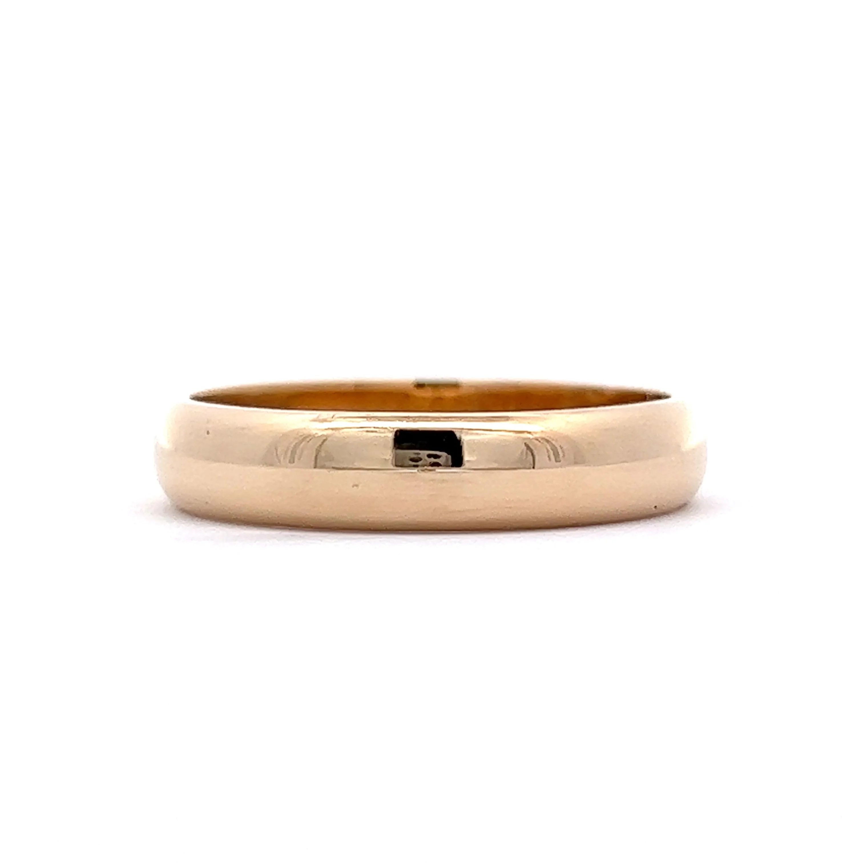 Vintage Men's 5mm Wedding Band in 14k Yellow Gold - Image 3