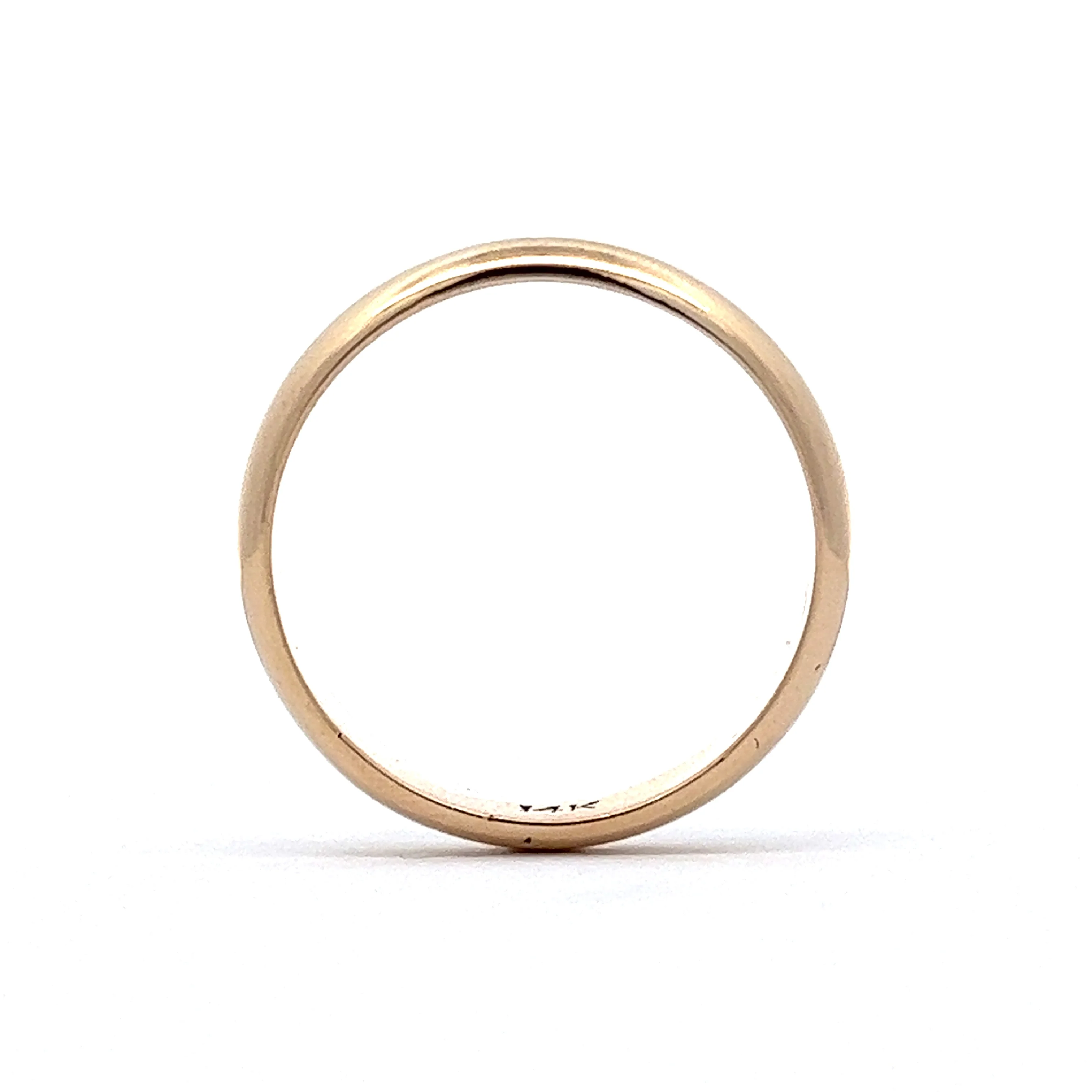 Vintage Men's 5mm Wedding Band in 14k Yellow Gold - Image 4