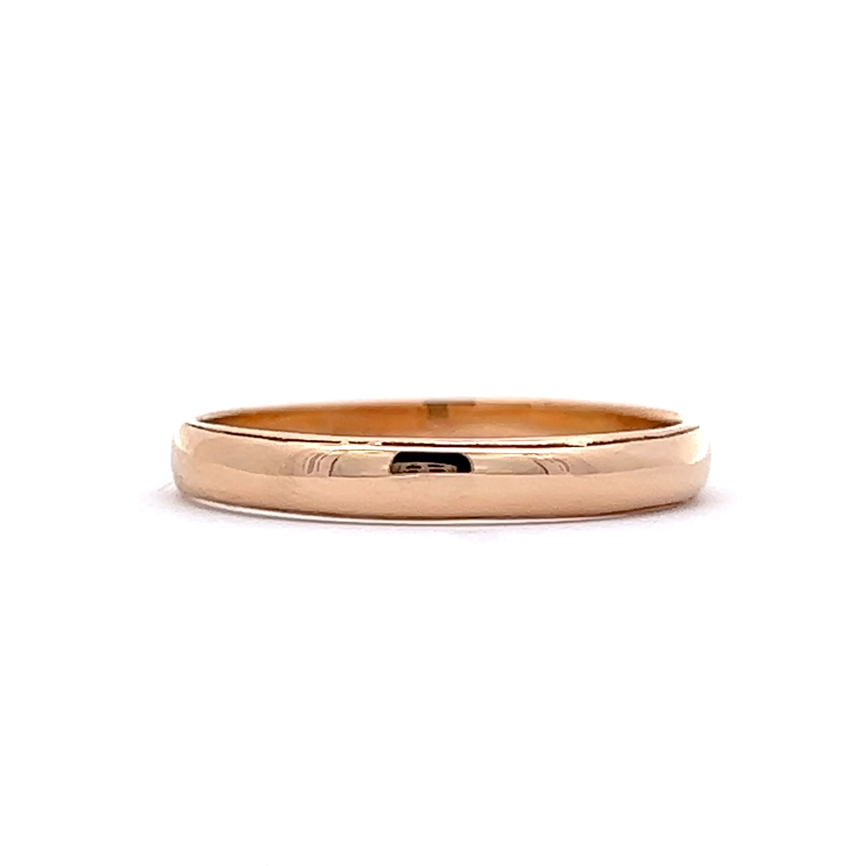 Vintage Retro Men's Wedding Band in 14k Yellow Gold - Image 2