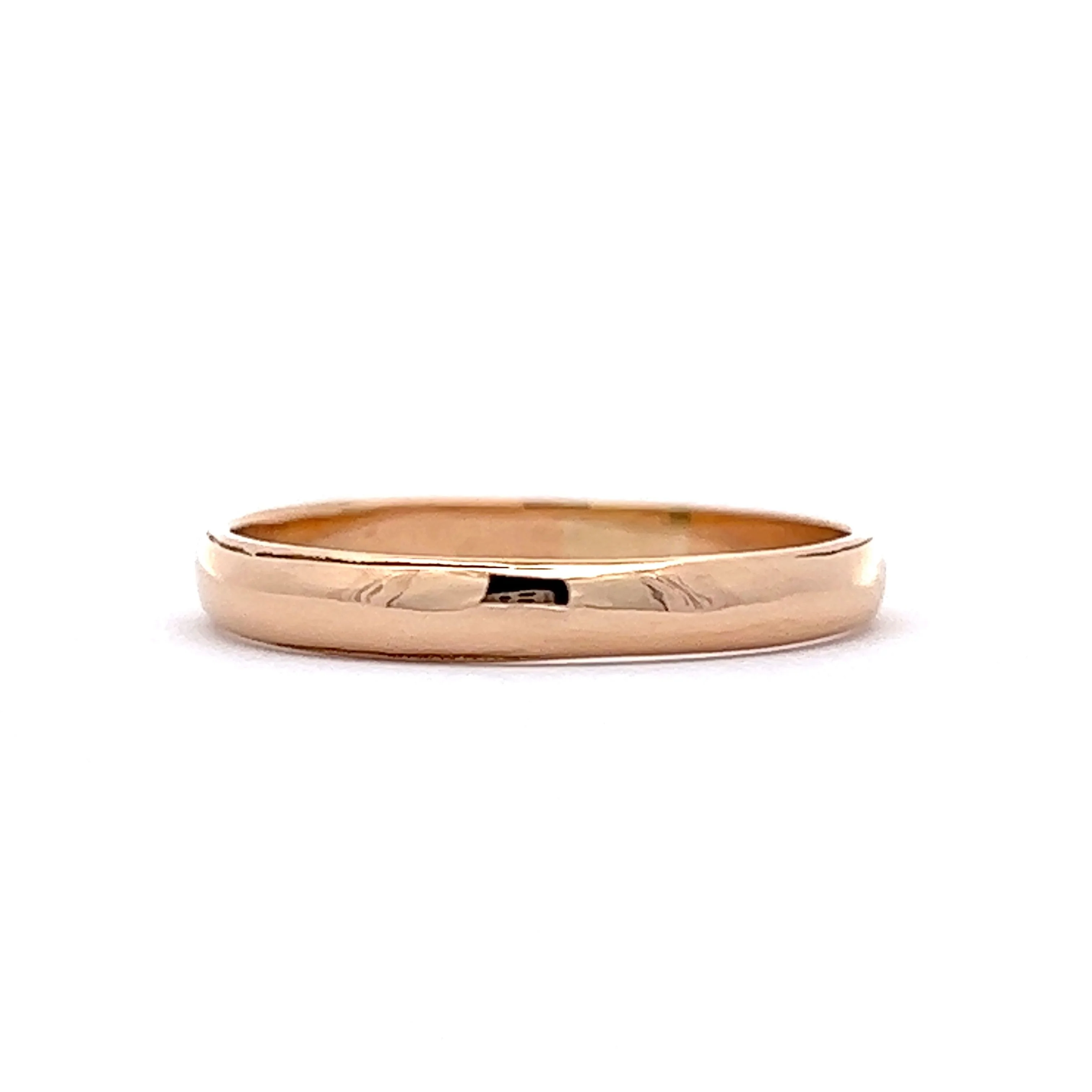 Vintage Retro Men's Wedding Band in 14k Yellow Gold - Image 3