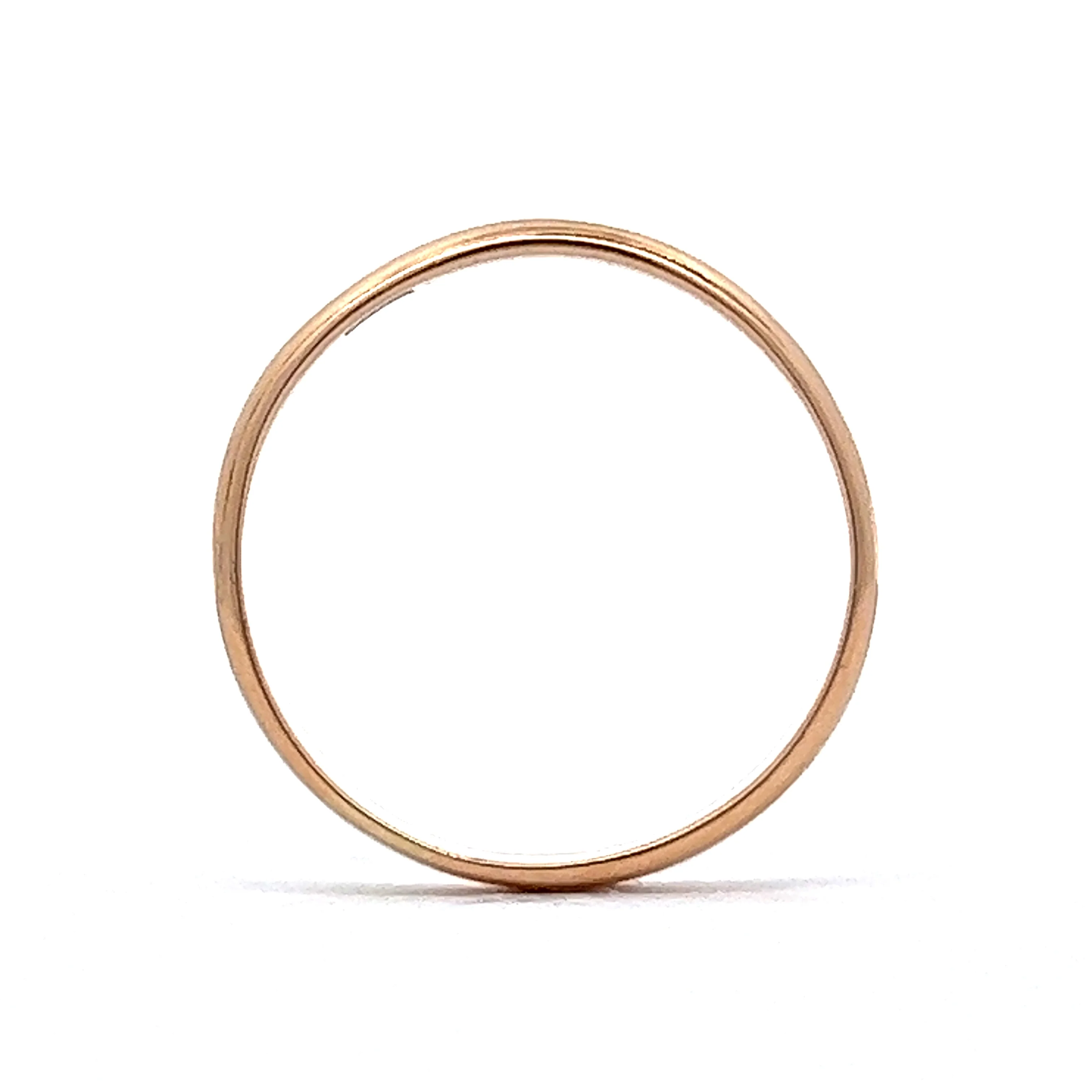 Vintage Retro Men's Wedding Band in 14k Yellow Gold - Image 4