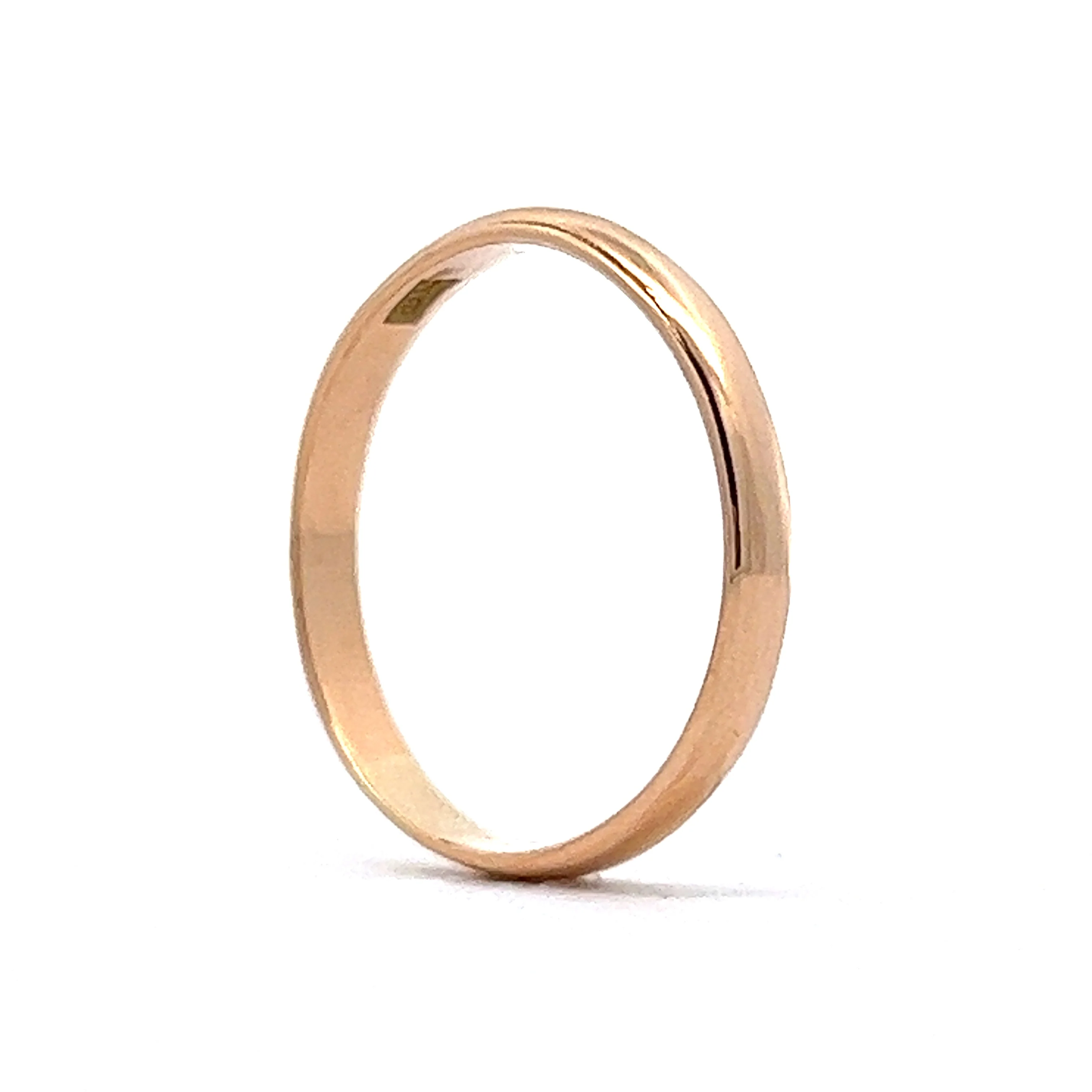 Vintage Retro Men's Wedding Band in 14k Yellow Gold - Image 5