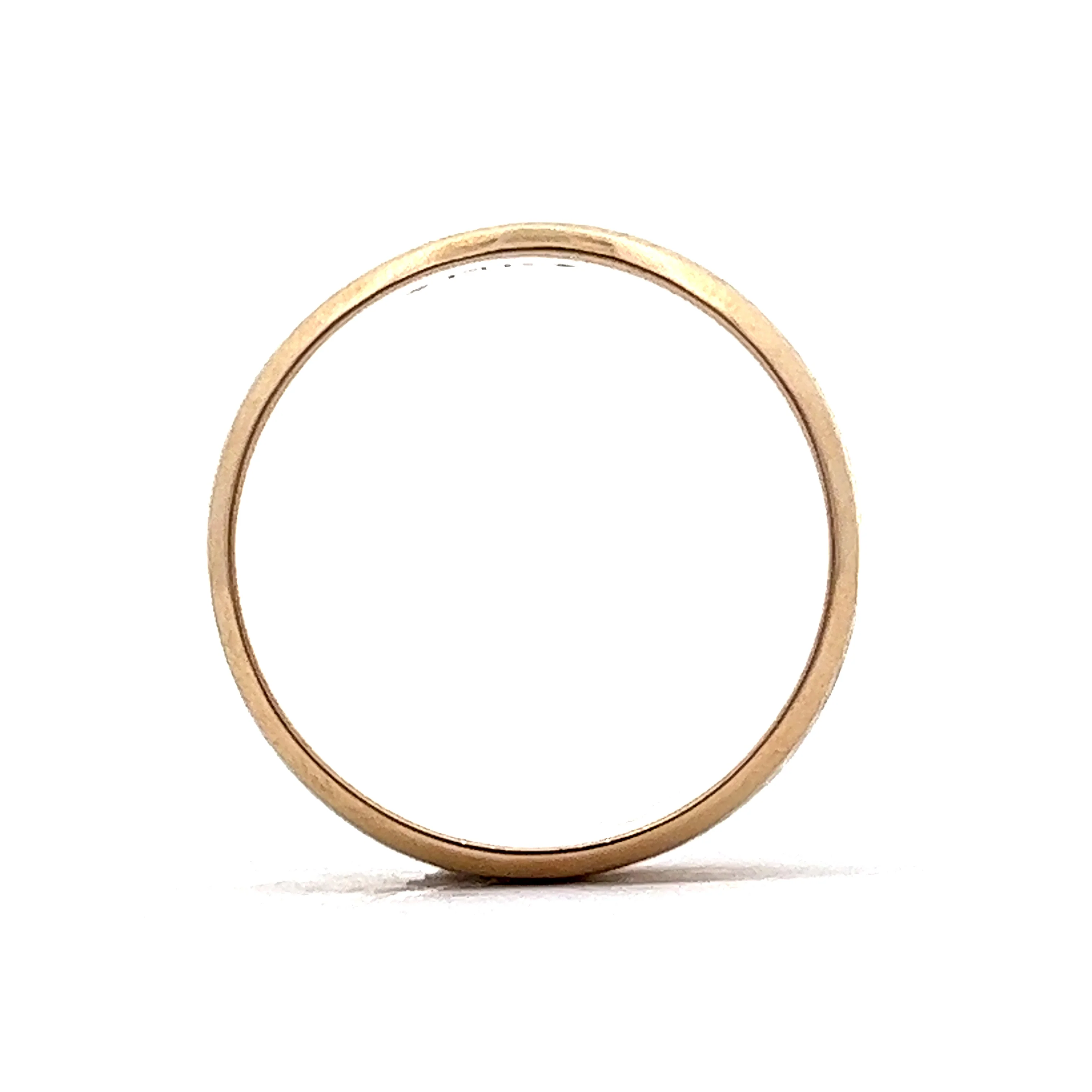 Vintage Mid-Century Men's Etched Texture Wedding Band in 14k Yellow Gold - Image 4