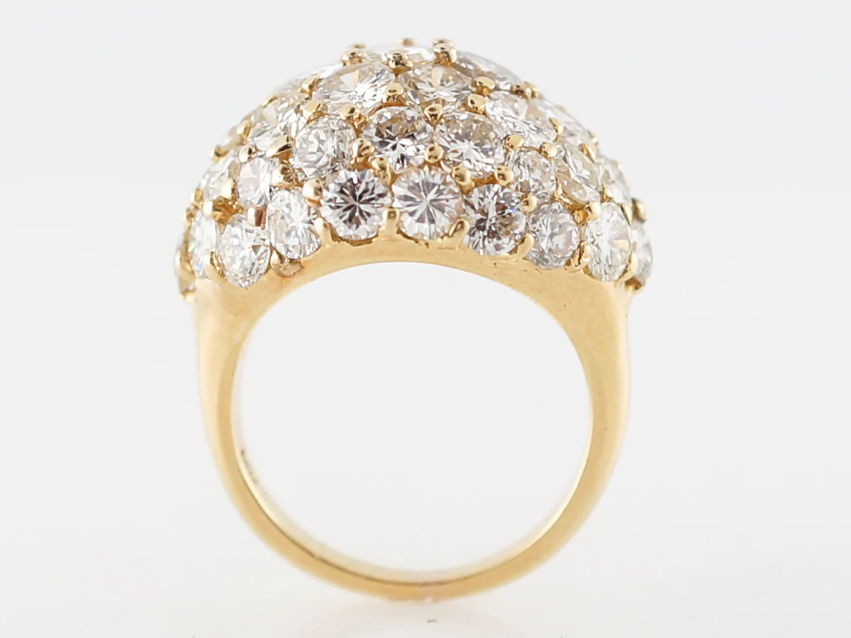 Cocktail Ring Modern 9.03 Round Brilliant Cut Diamonds in 18k Yellow Gold - Image 5