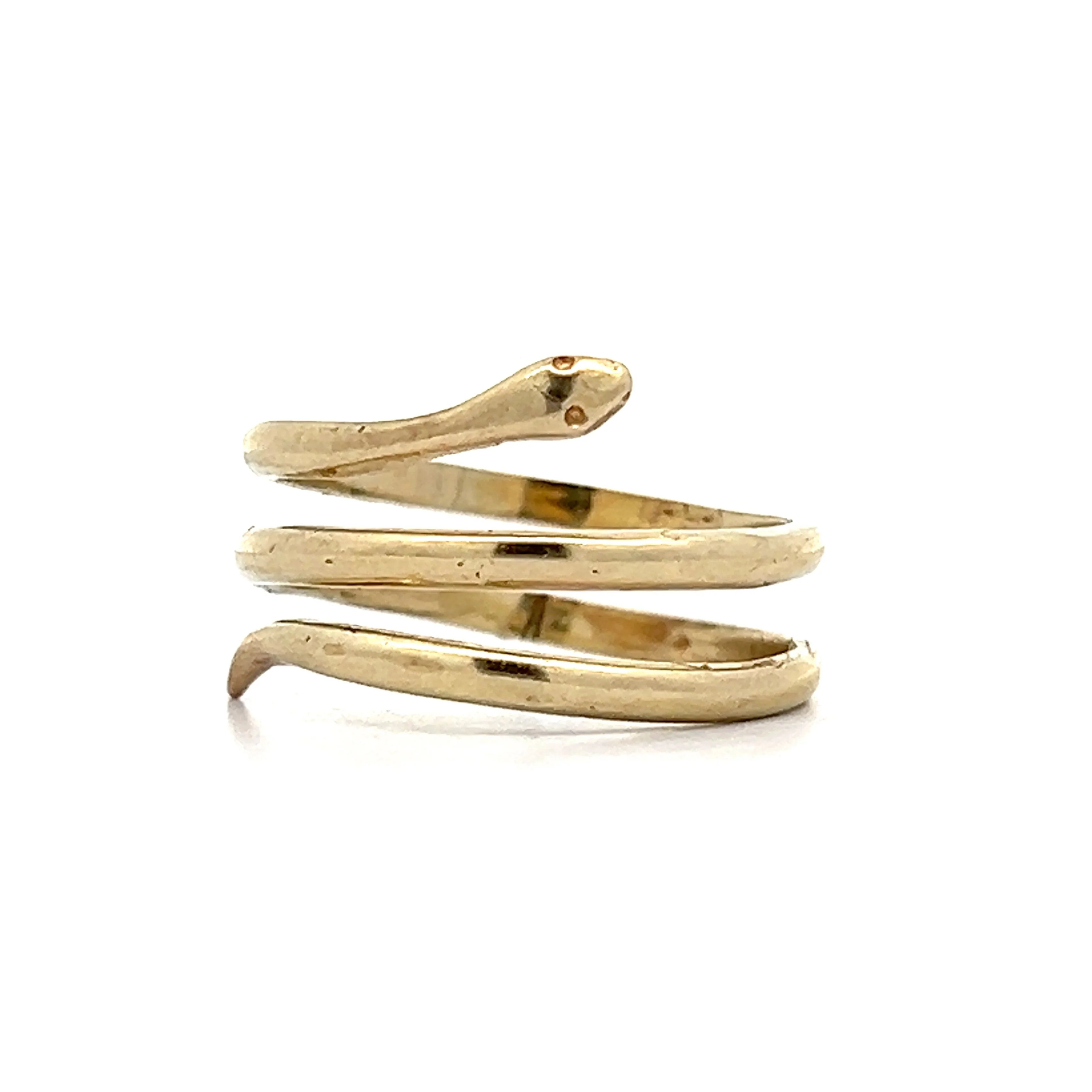 Coiled Snake Ring in 14k Yellow Gold - Image 2