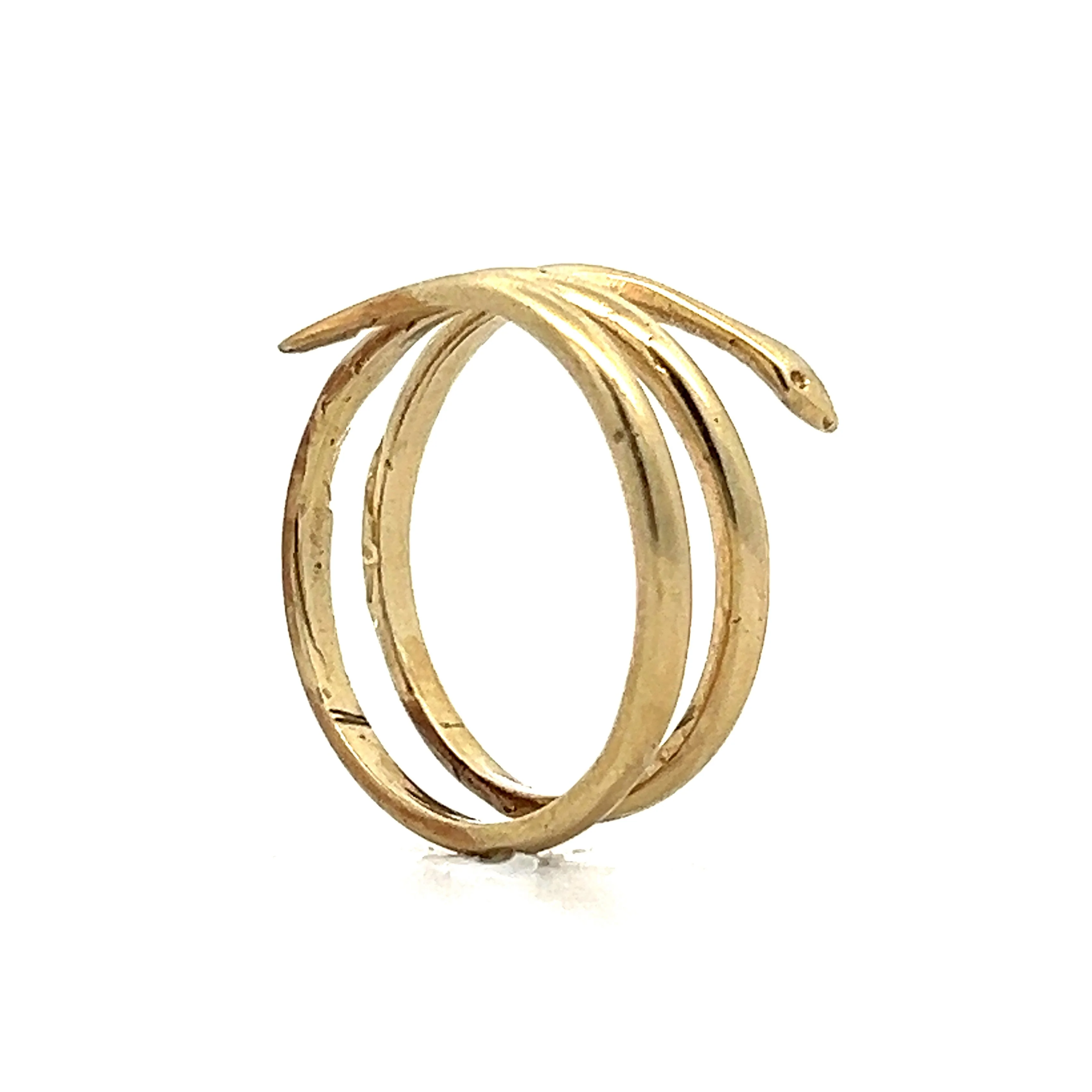 Coiled Snake Ring in 14k Yellow Gold - Image 5