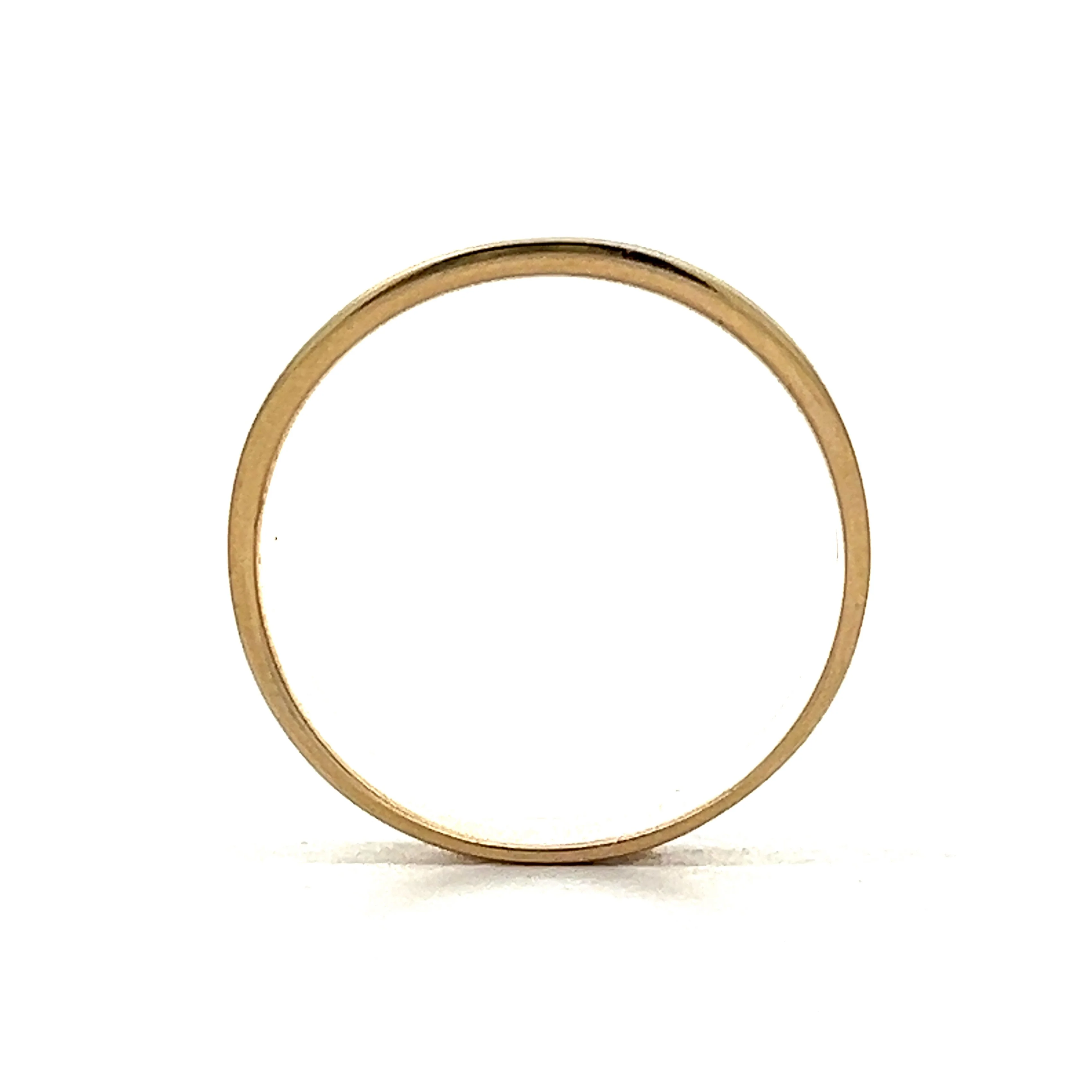 Concave 10mm Right Hand Ring in 14k Yellow Gold - Image 4