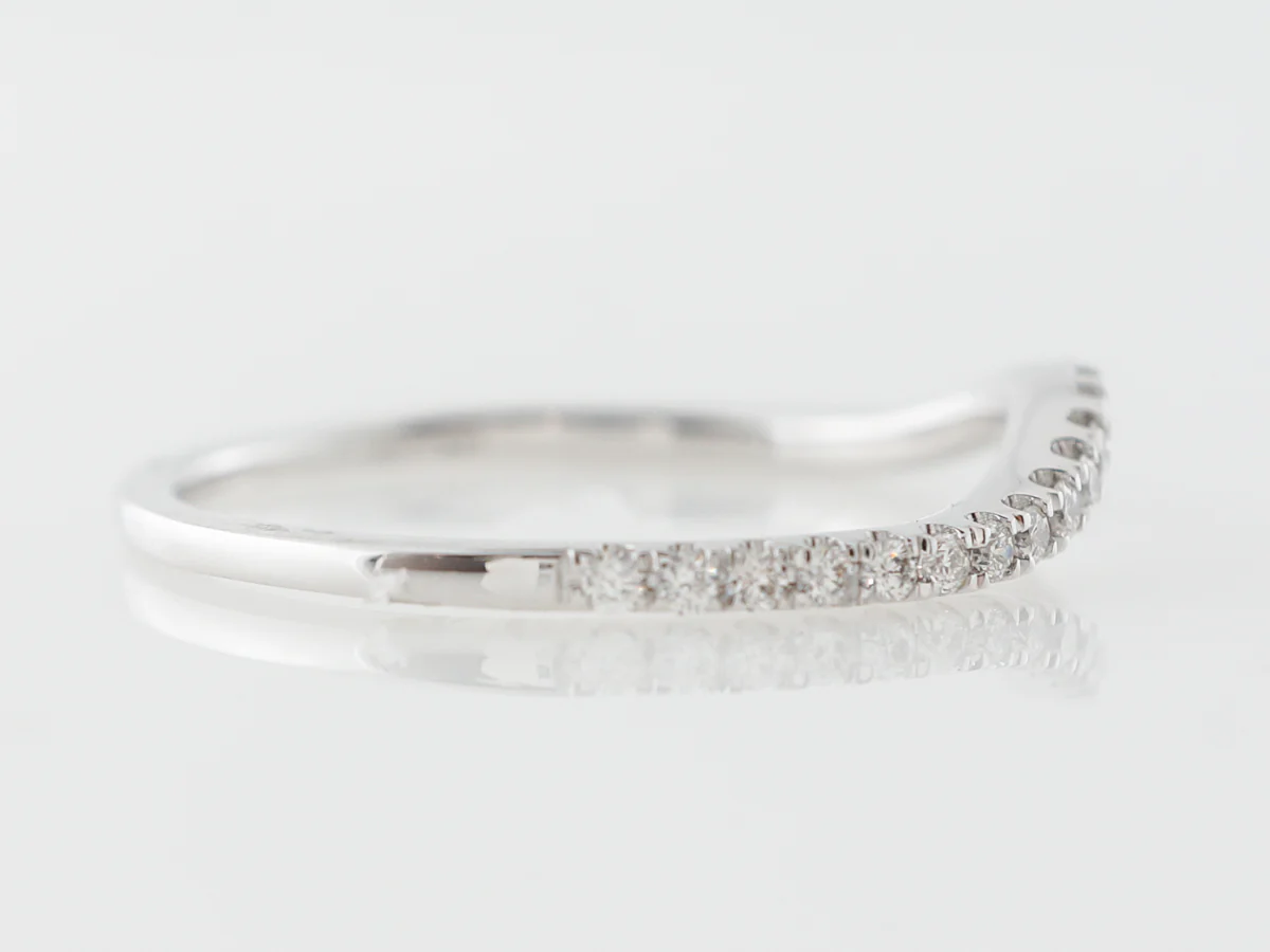 Contour Diamond Band in 14k White Gold - Image 3