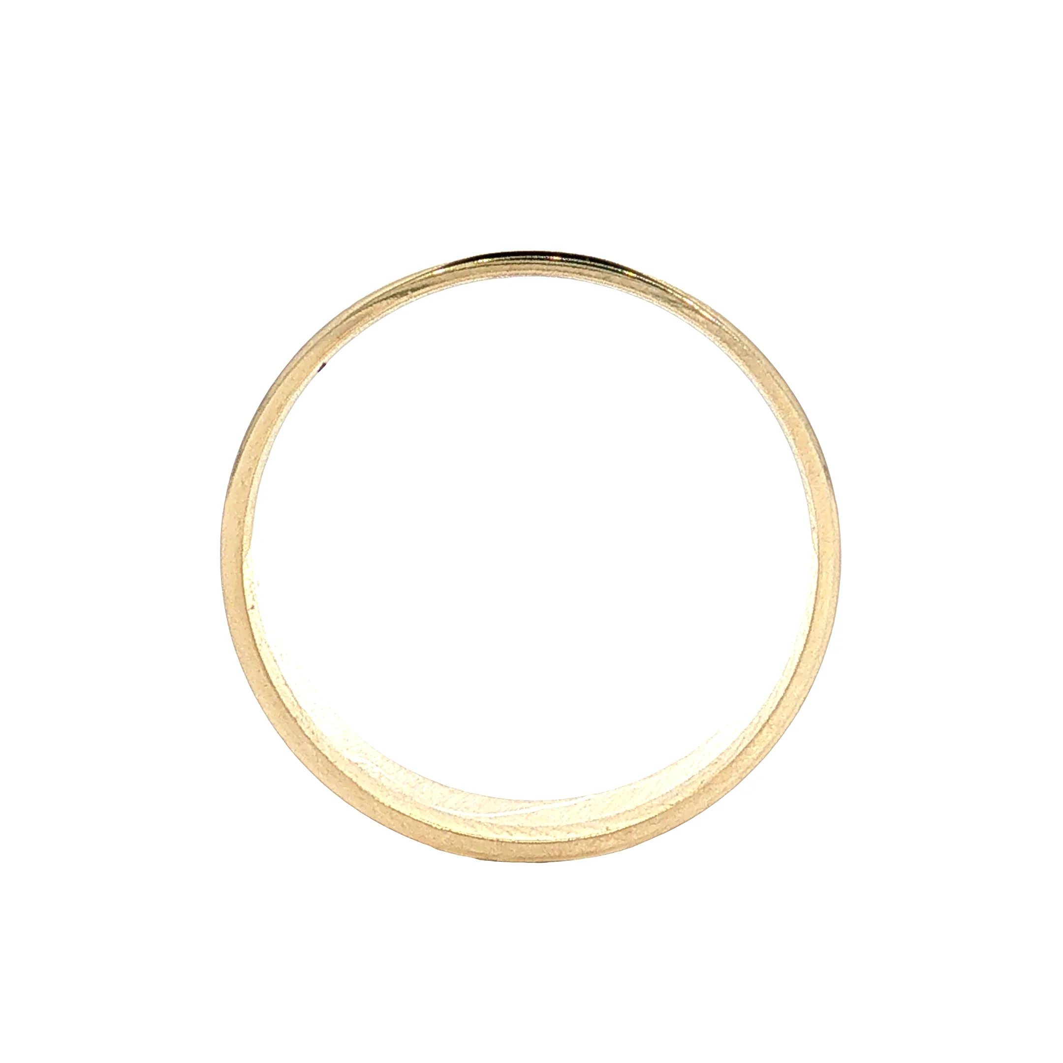 Contoured Stacking Wedding Band 14k Yellow Gold - Image 4