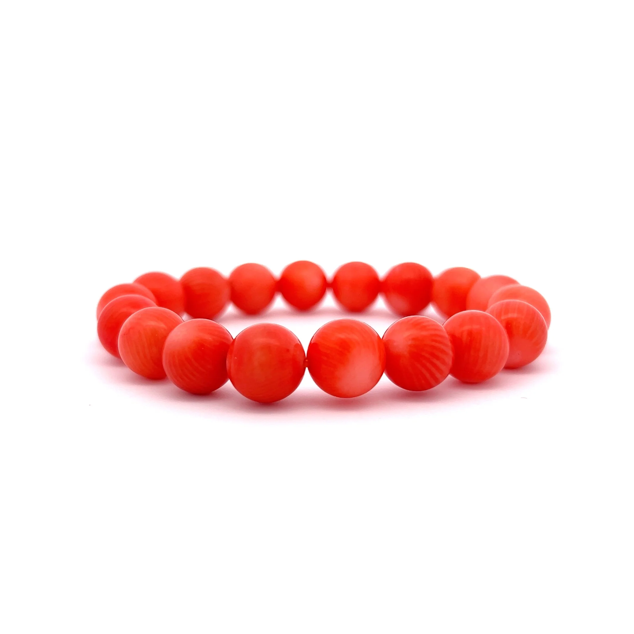 Vintage Mid-Century Coral Bead Bracelet