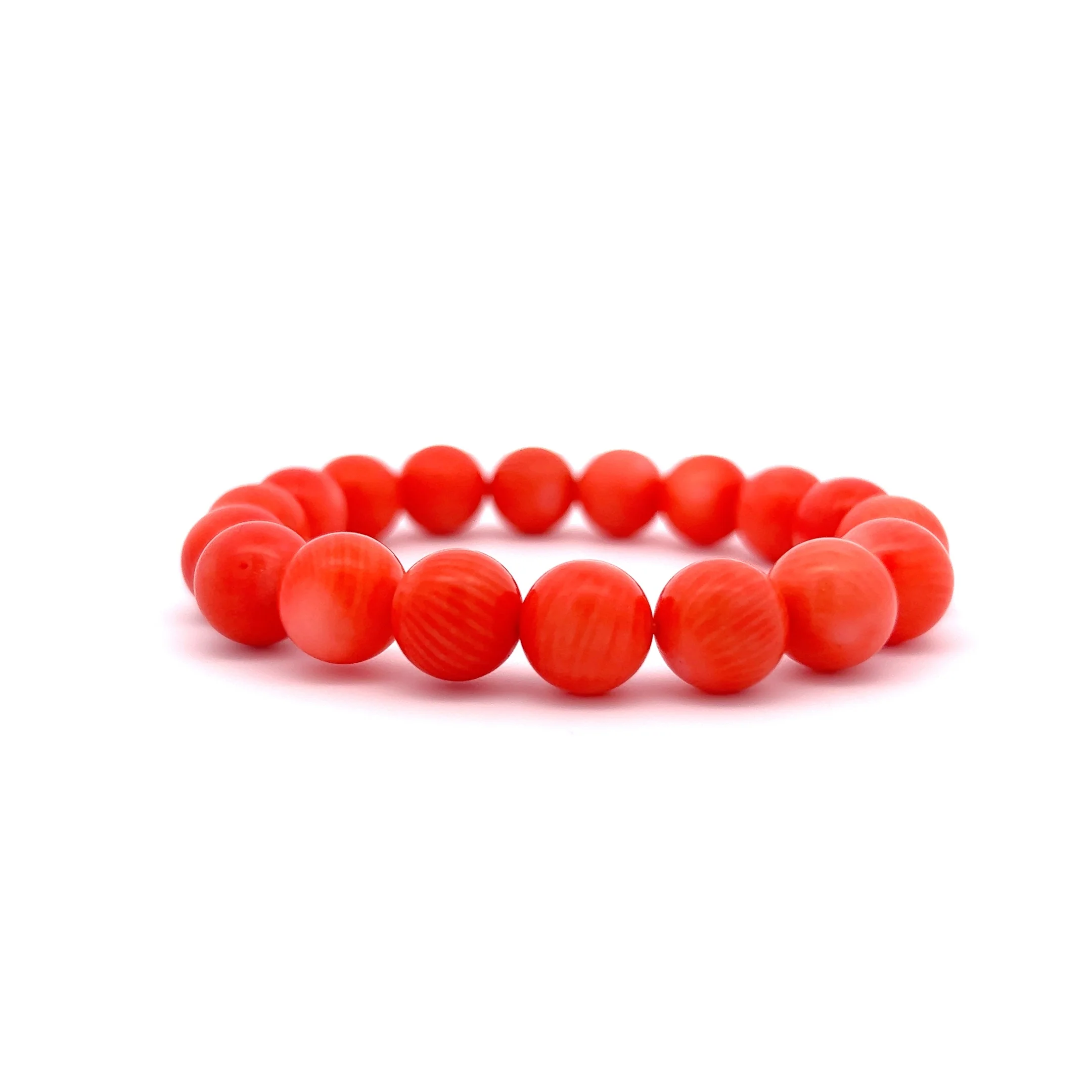 Vintage Mid-Century Coral Bead Bracelet - Image 3