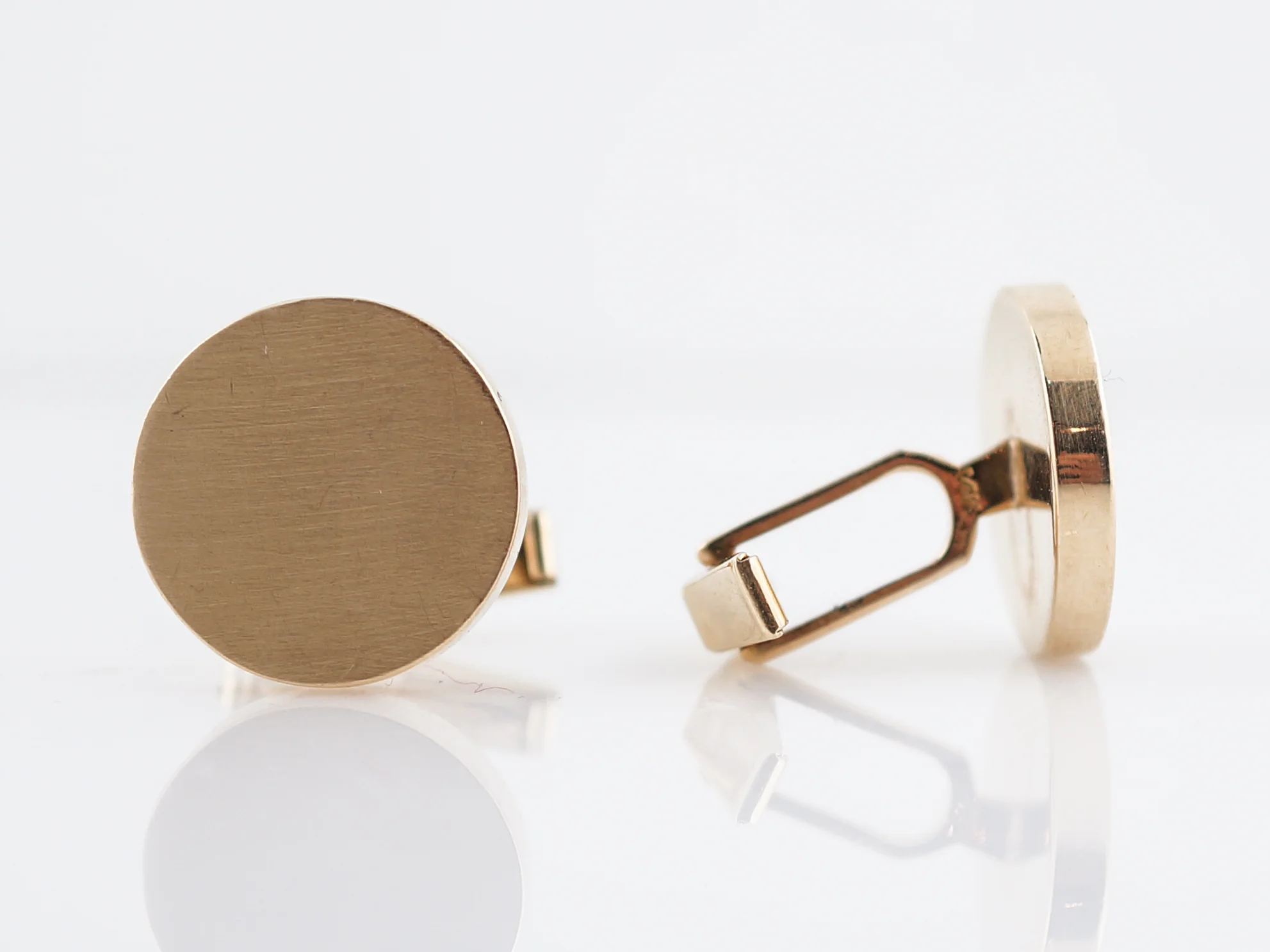 Cufflinks Modern in 14K Yellow Gold - Image 2