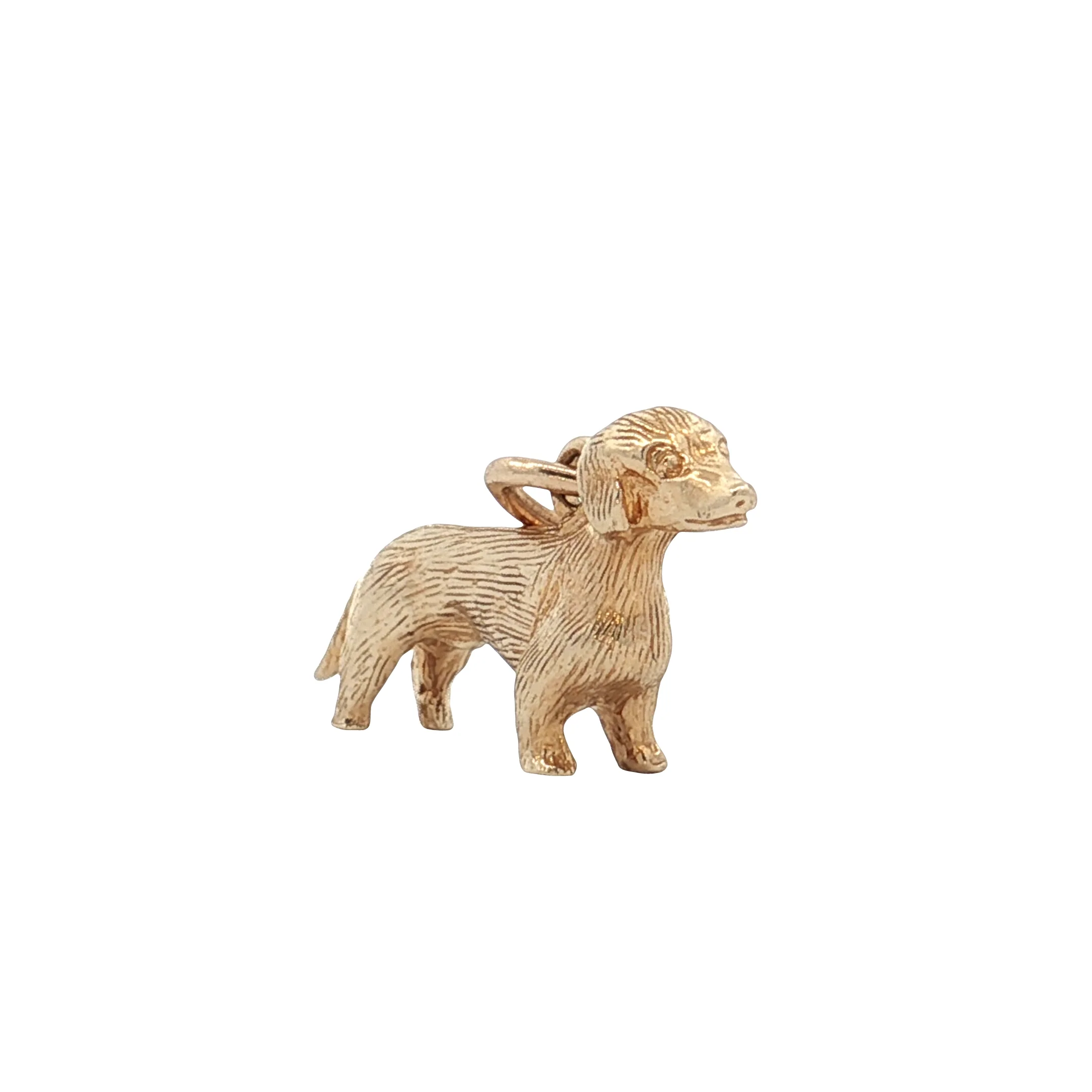 Dachshund Charm in 14k Yellow Gold - Image 3